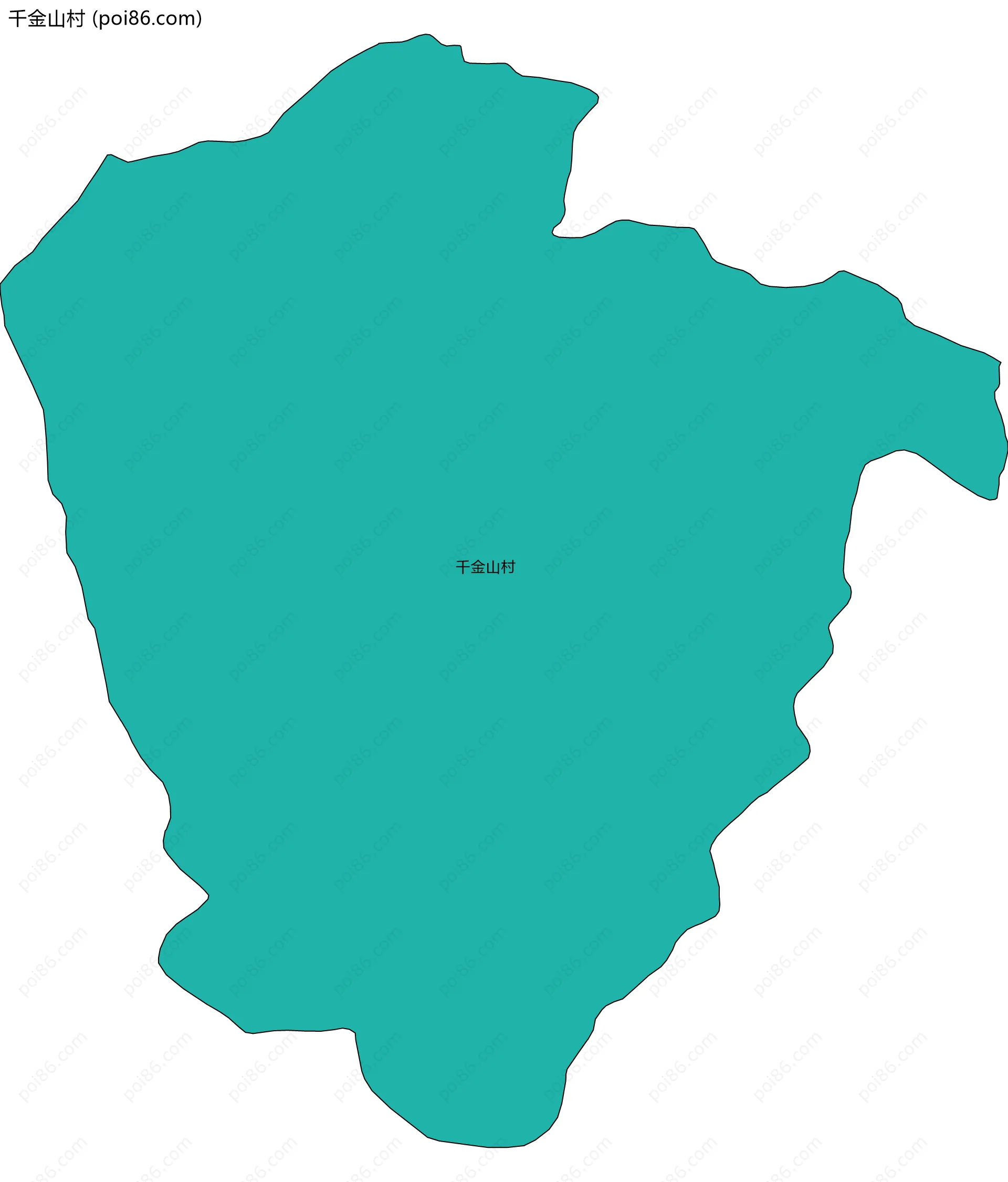 千金山村边界地图