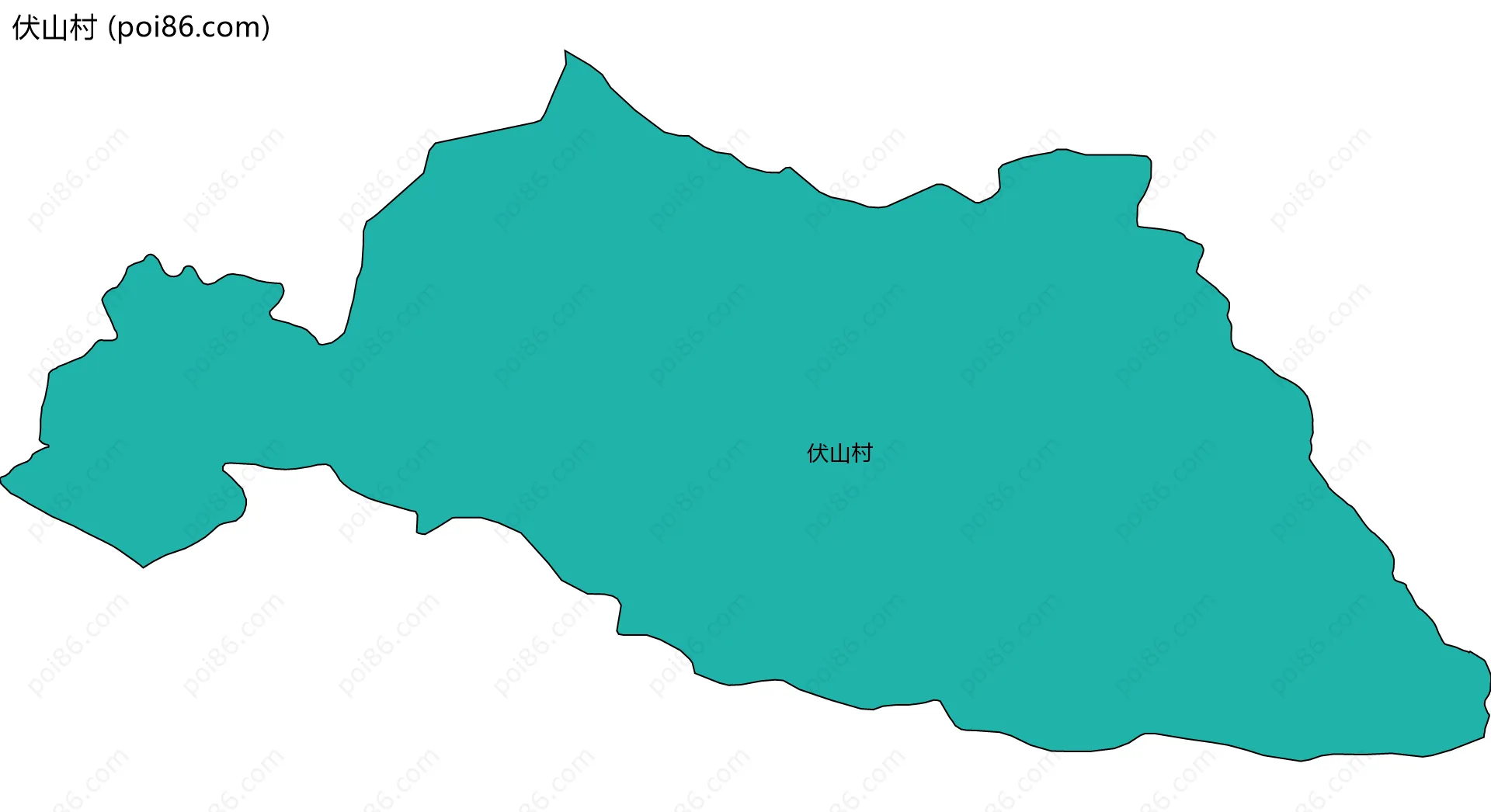 伏山村边界地图