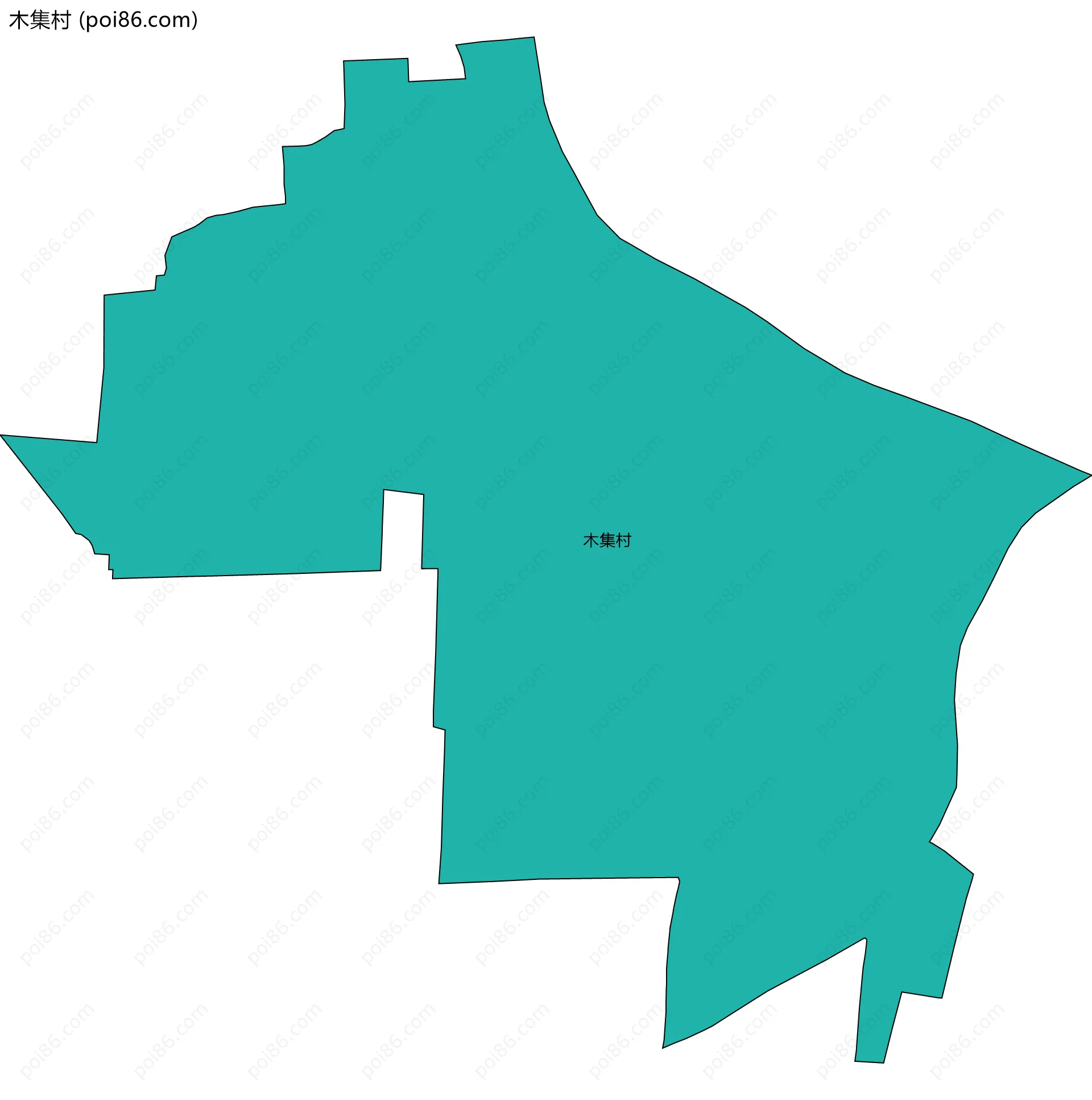 木集村边界地图