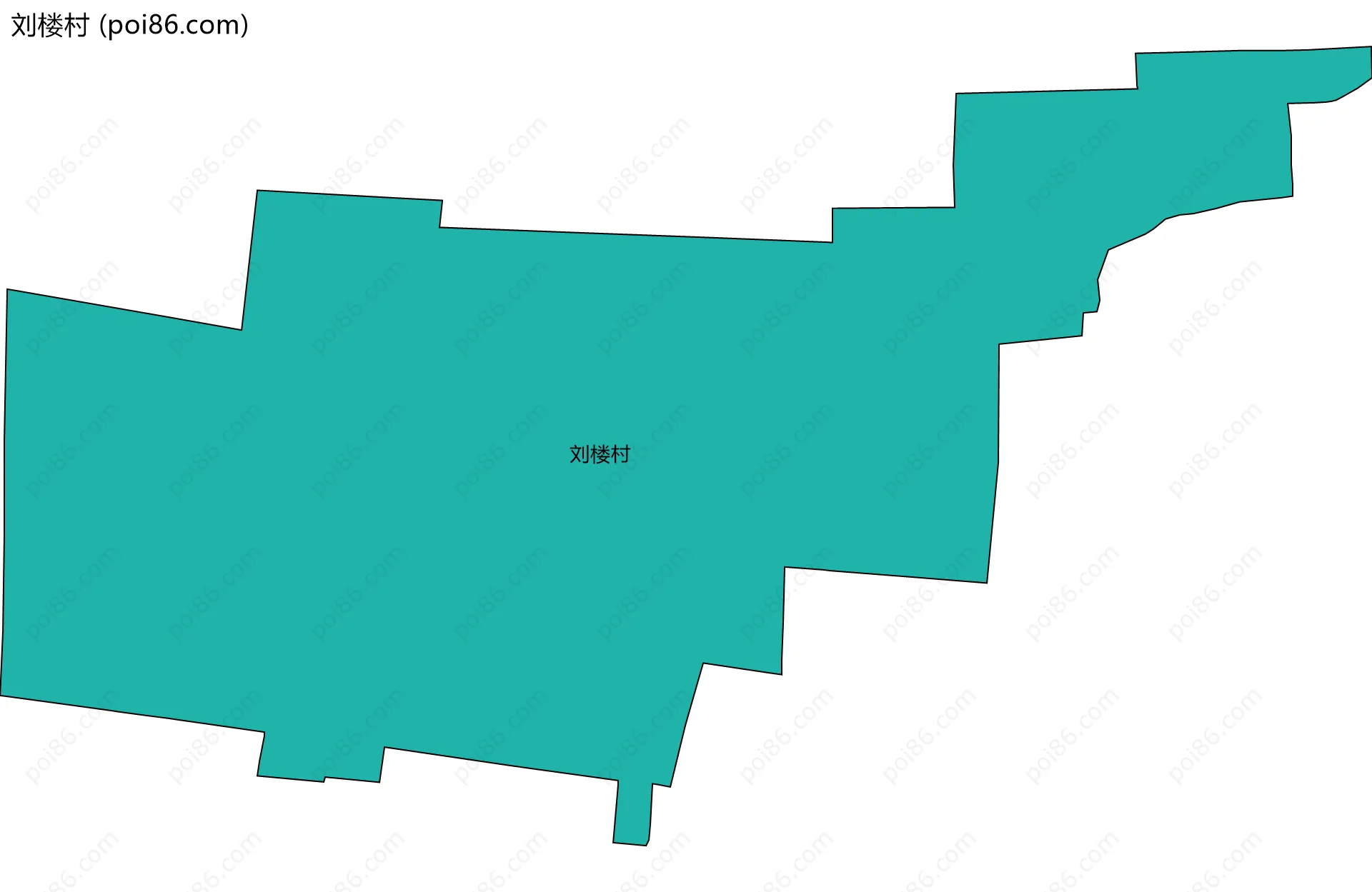 刘楼村边界地图