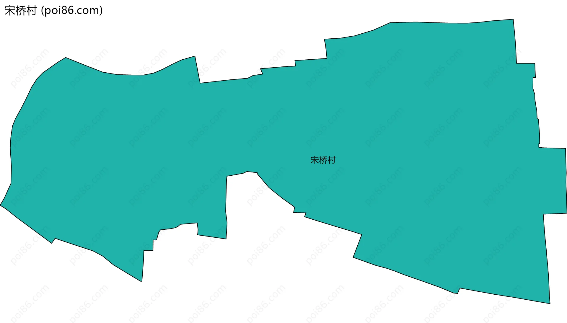 宋桥村边界地图