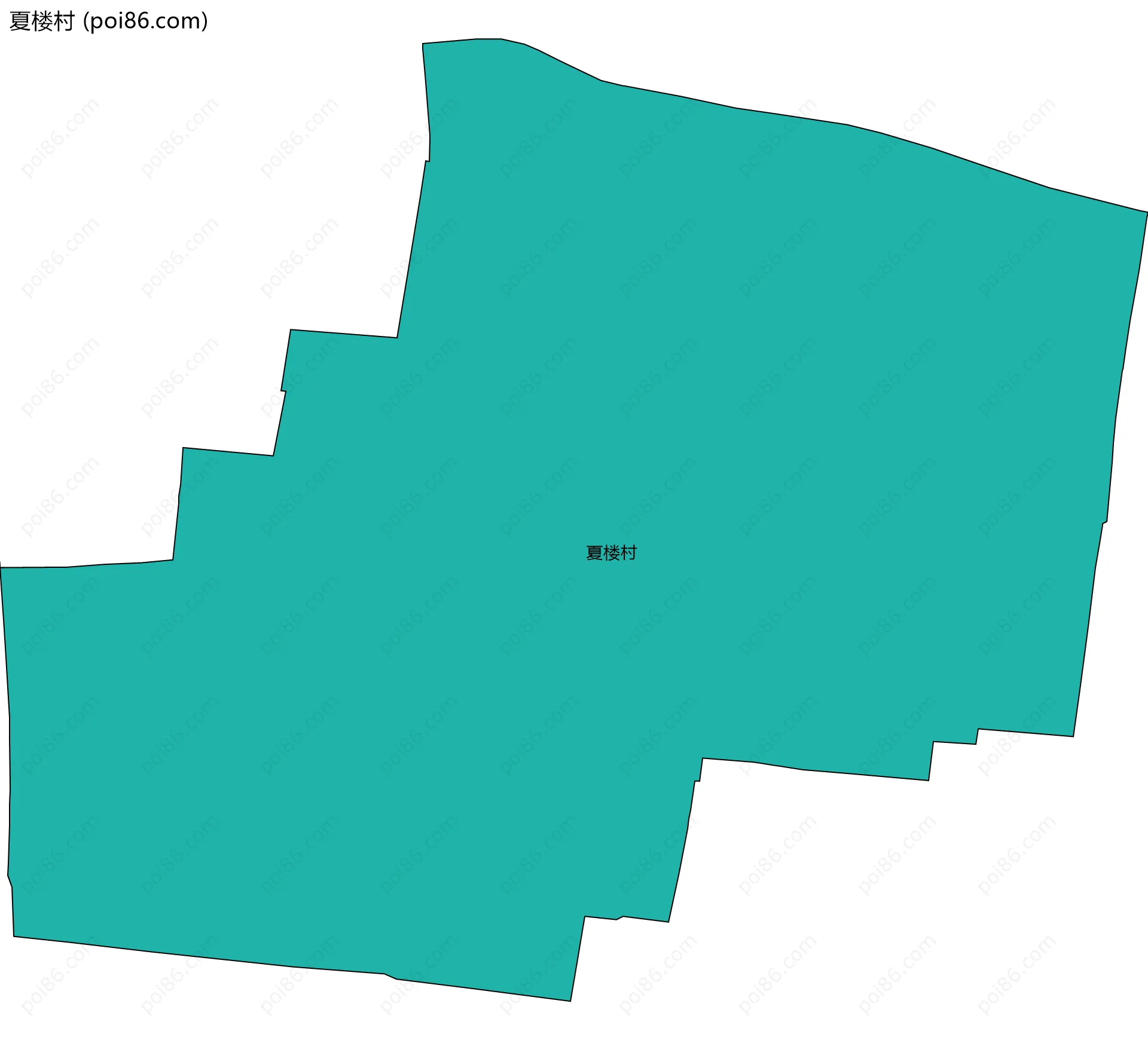 夏楼村边界地图