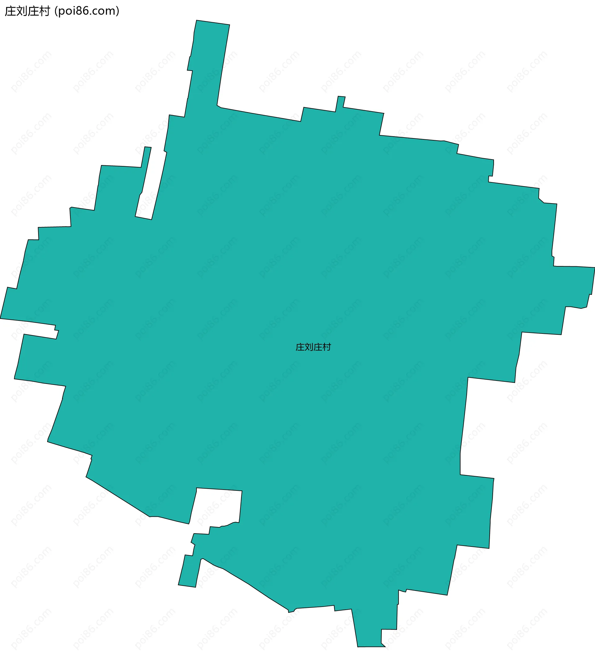庄刘庄村边界地图