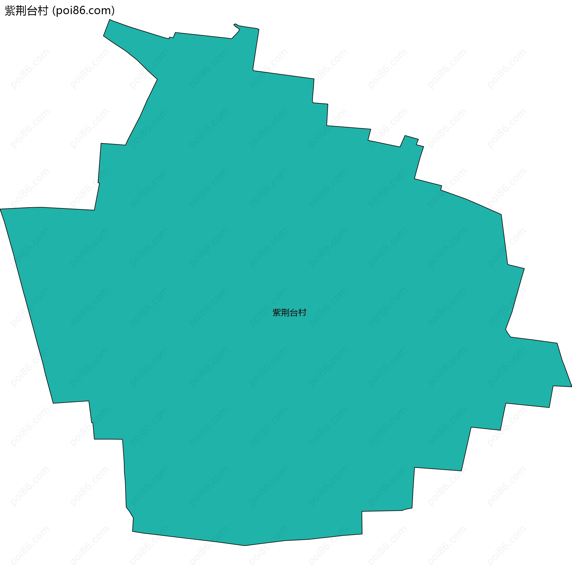 紫荆台村边界地图