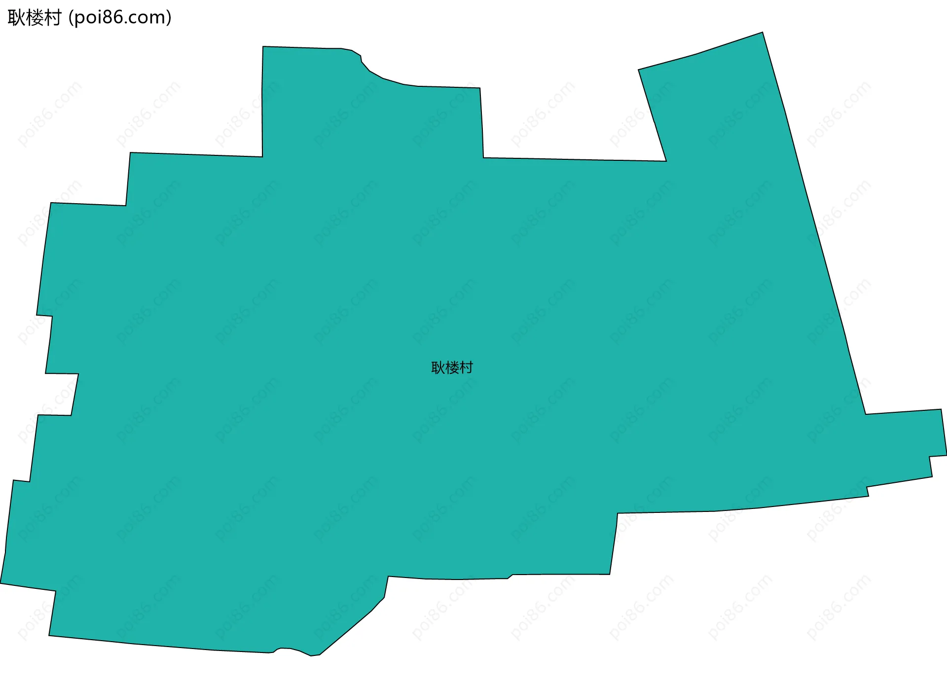 耿楼村边界地图