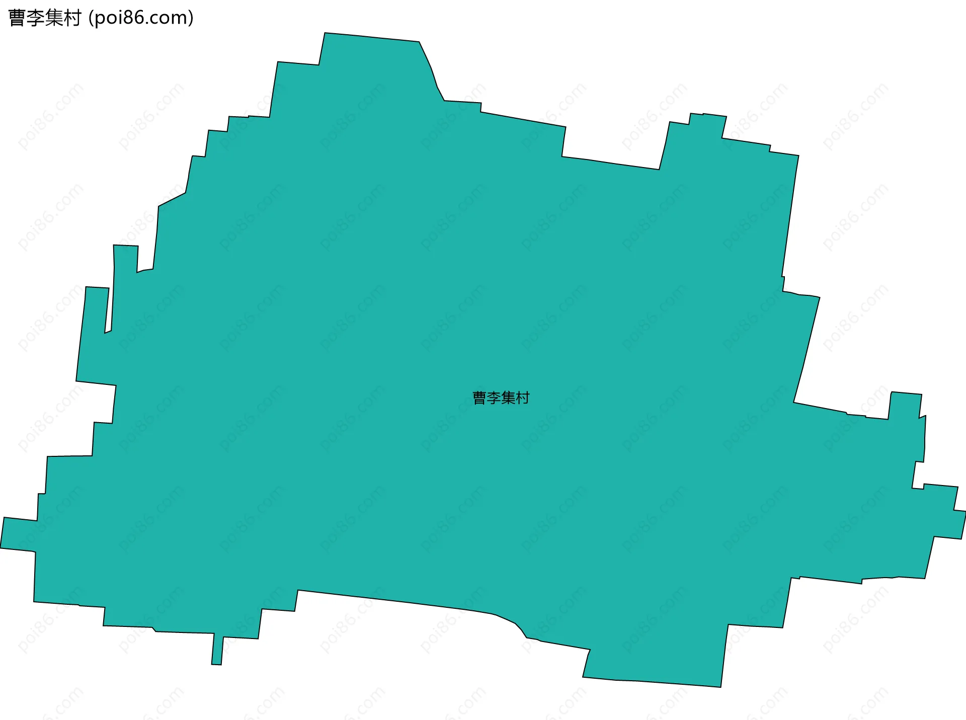曹李集村边界地图