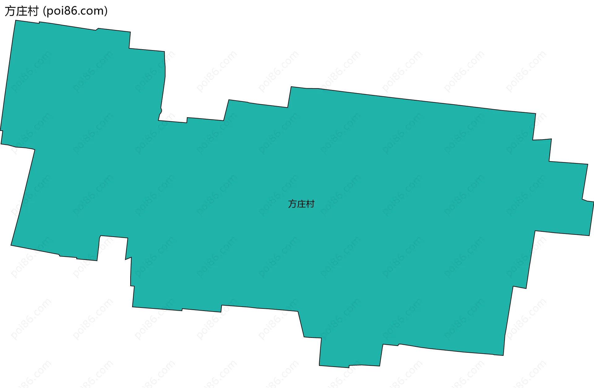 方庄村边界地图