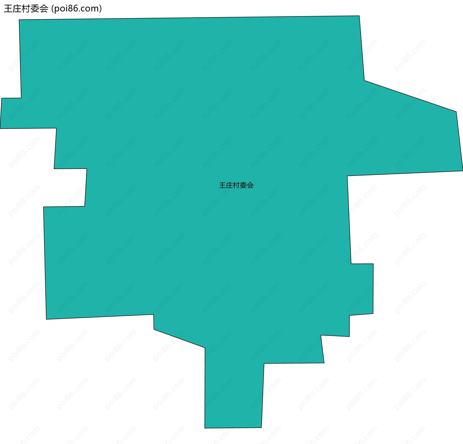 王庄村委会边界地图