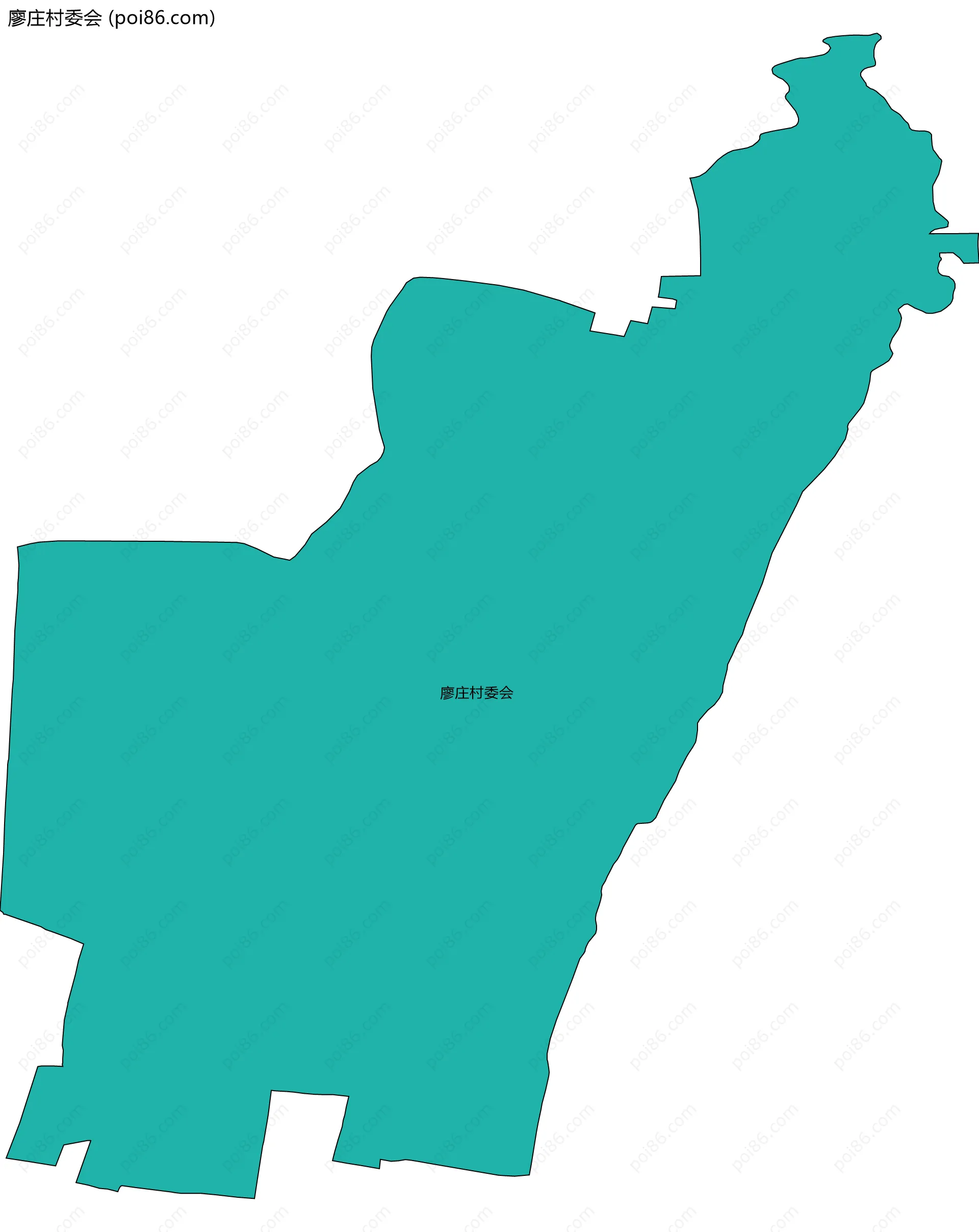 廖庄村委会边界地图