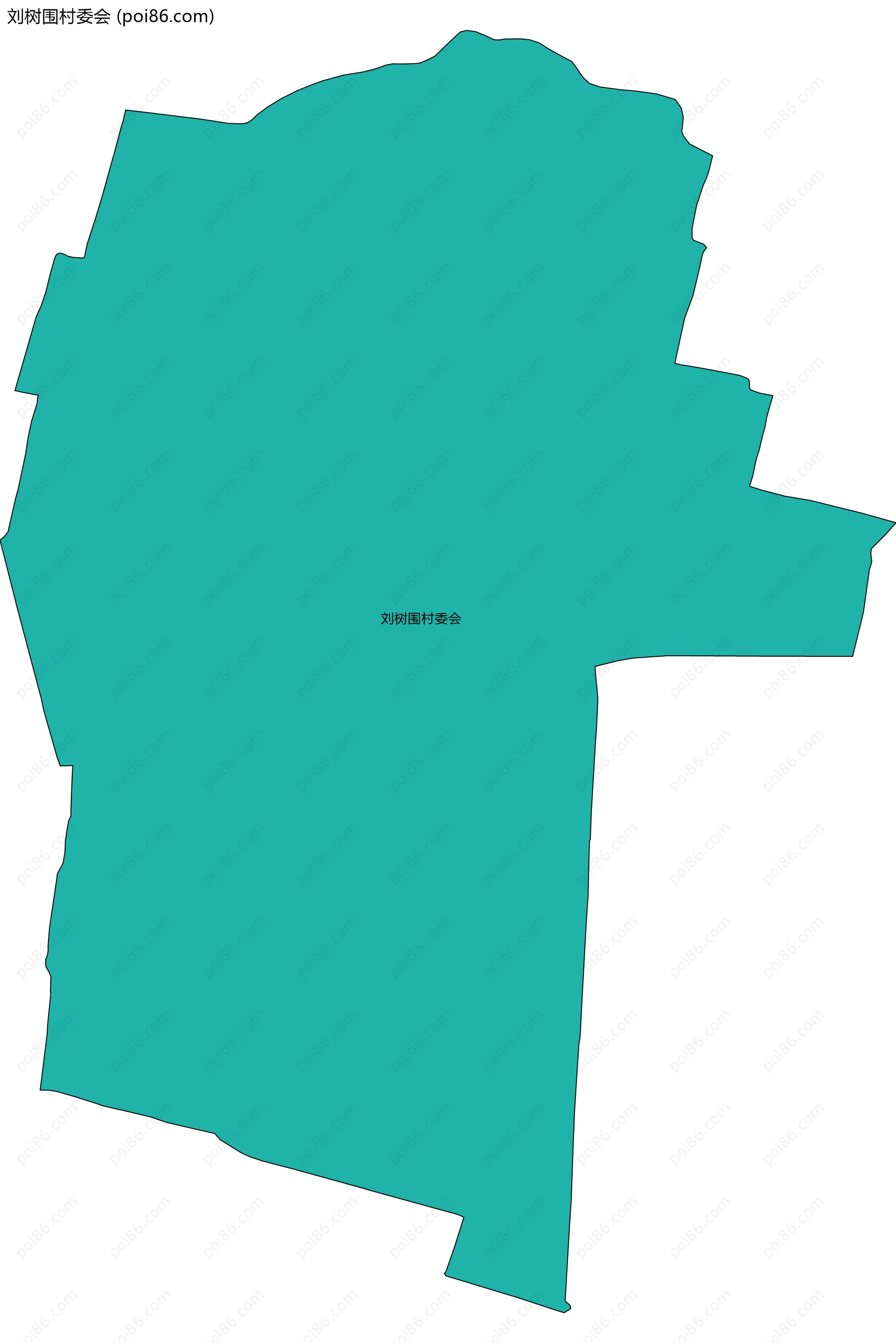 刘树围村委会边界地图