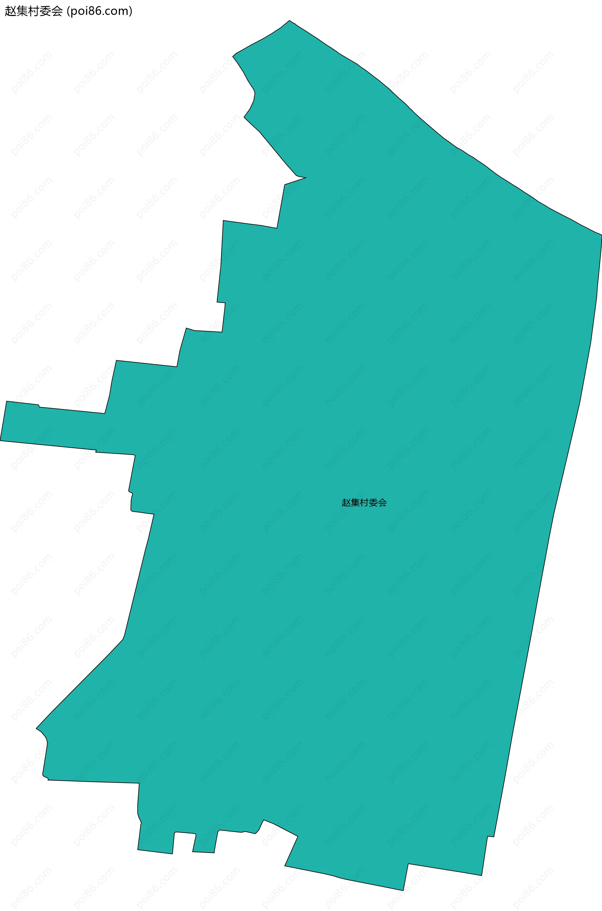 赵集村委会边界地图