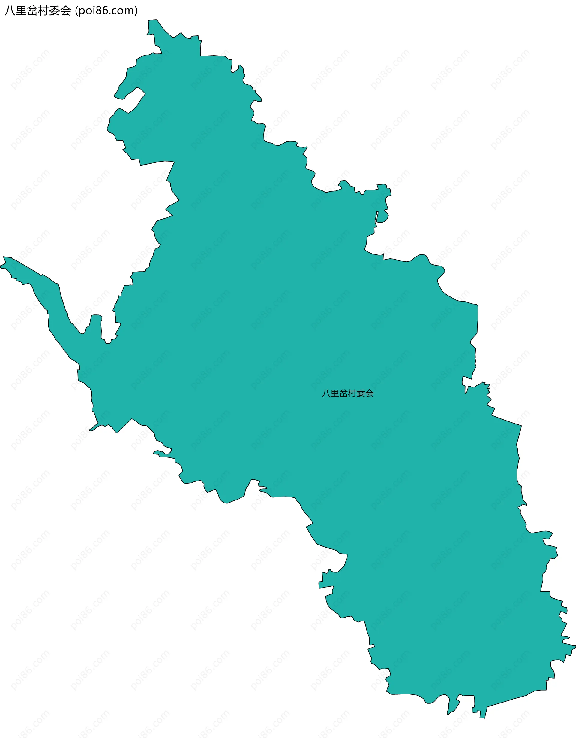 八里岔村委会边界地图