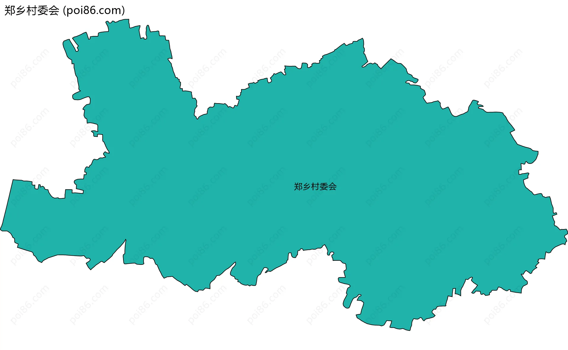 郑乡村委会边界地图