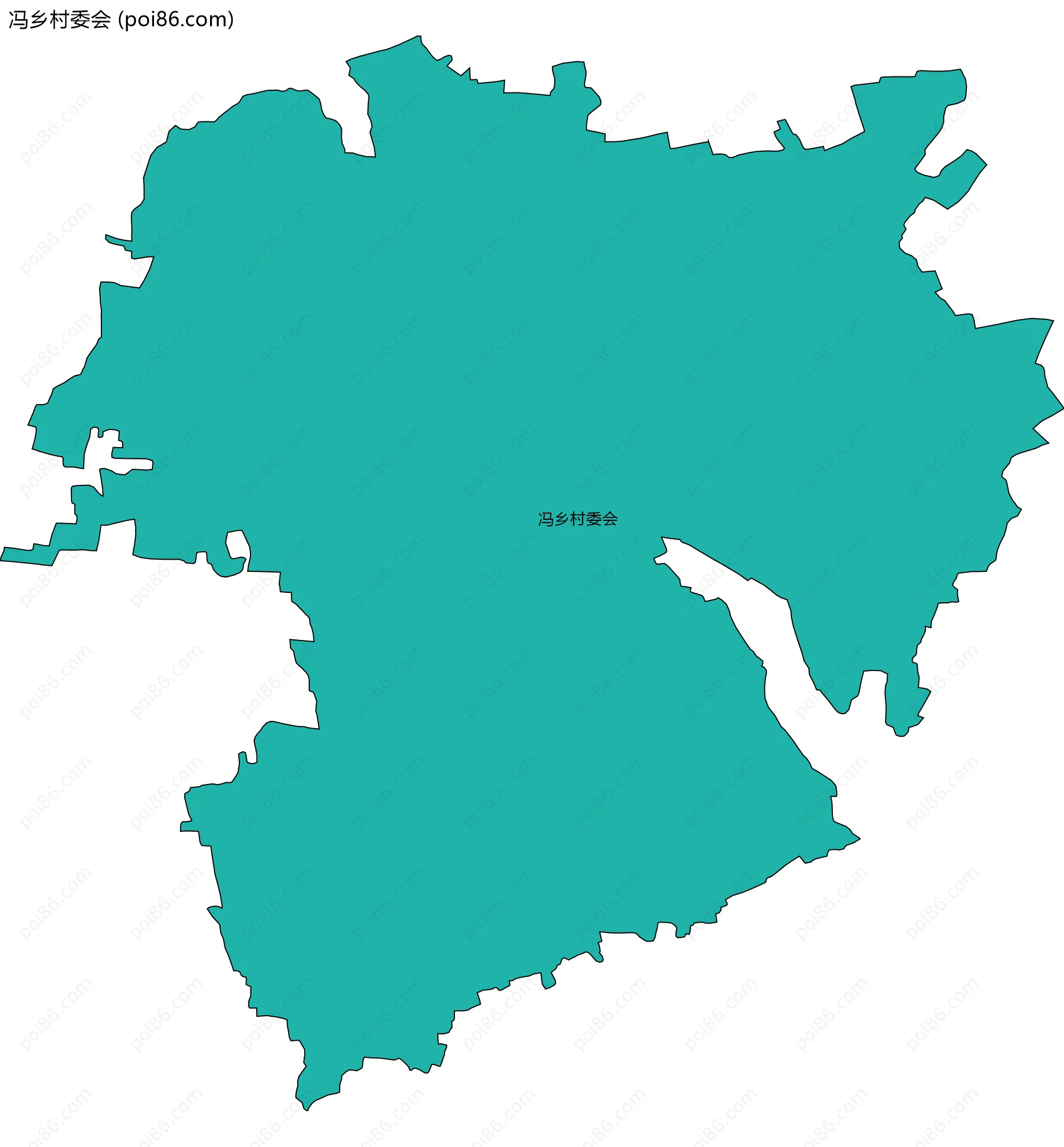 冯乡村委会边界地图