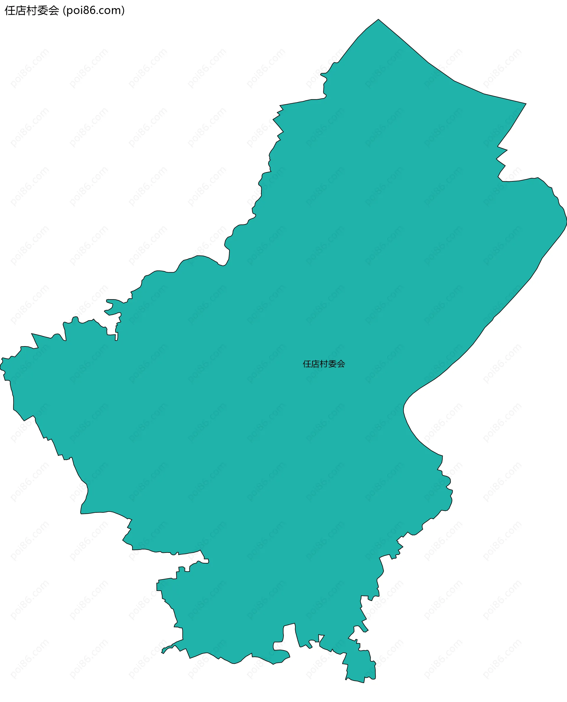任店村委会边界地图