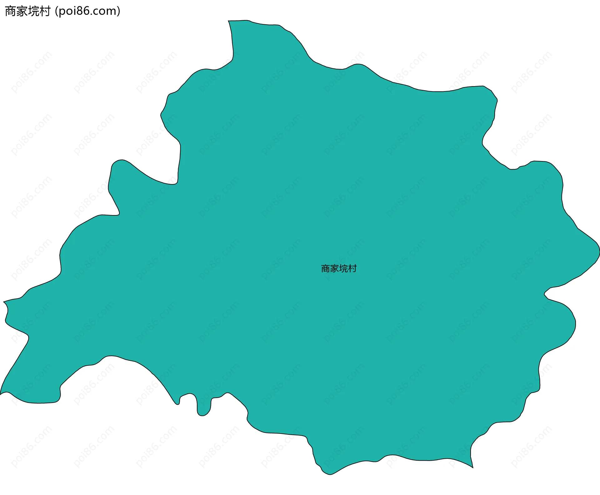 商家垸村边界地图