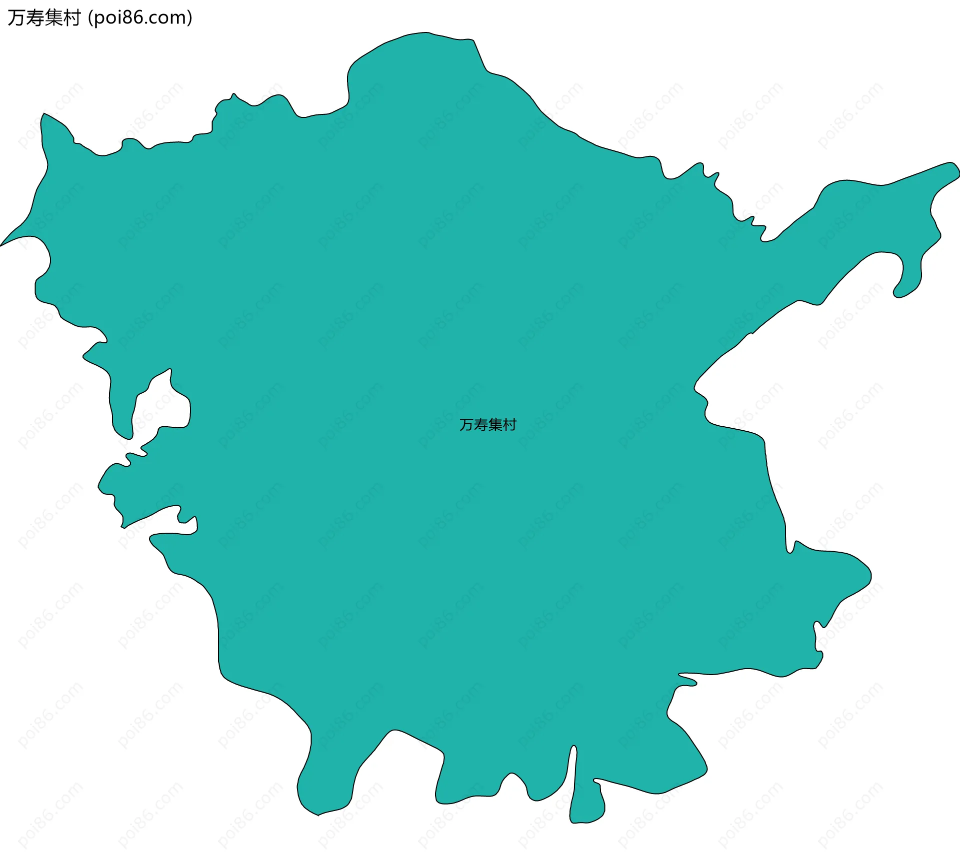 万寿集村边界地图