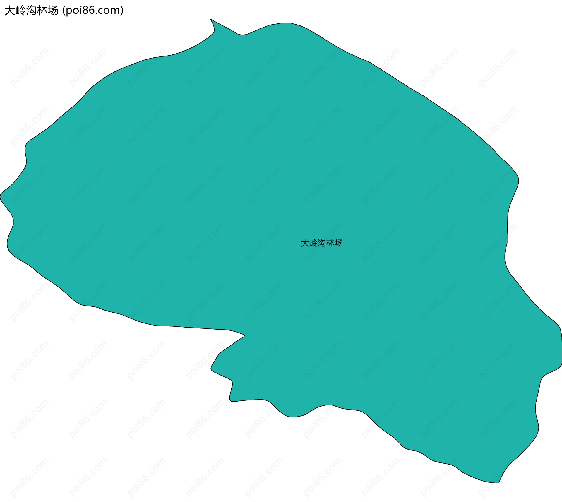 大岭沟林场边界地图