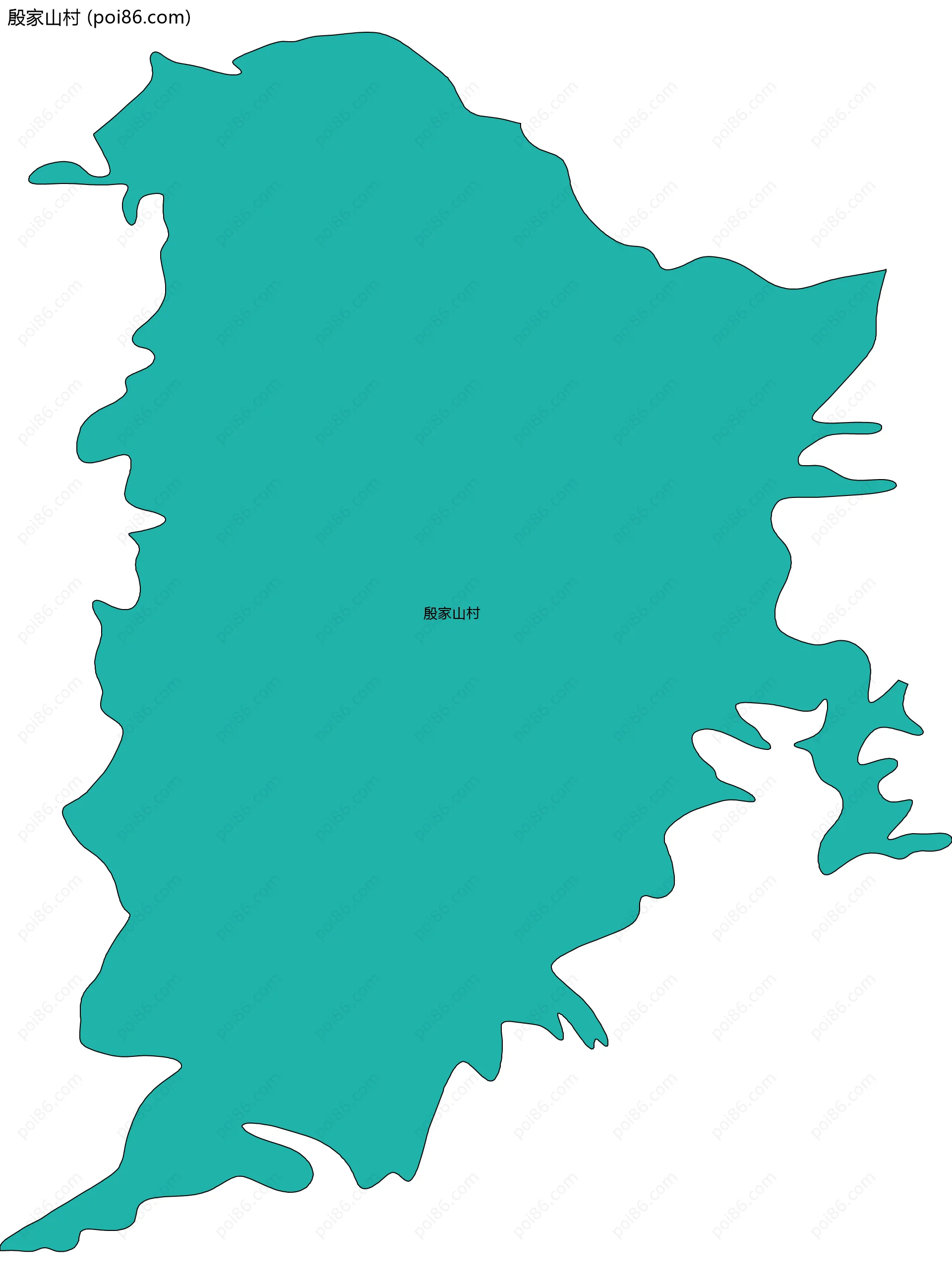 殷家山村边界地图