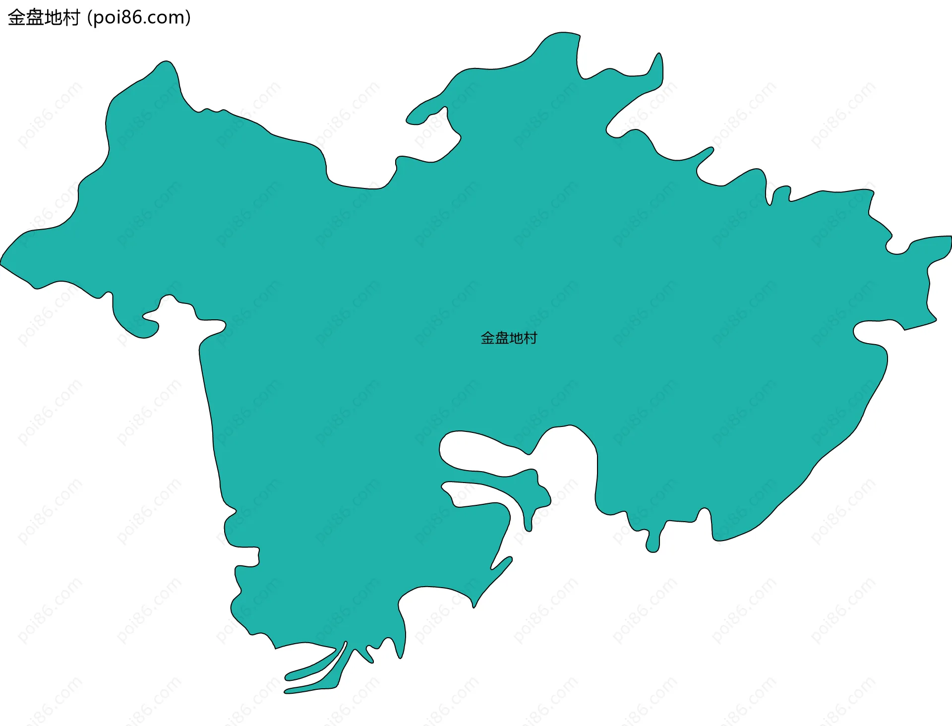 金盘地村边界地图