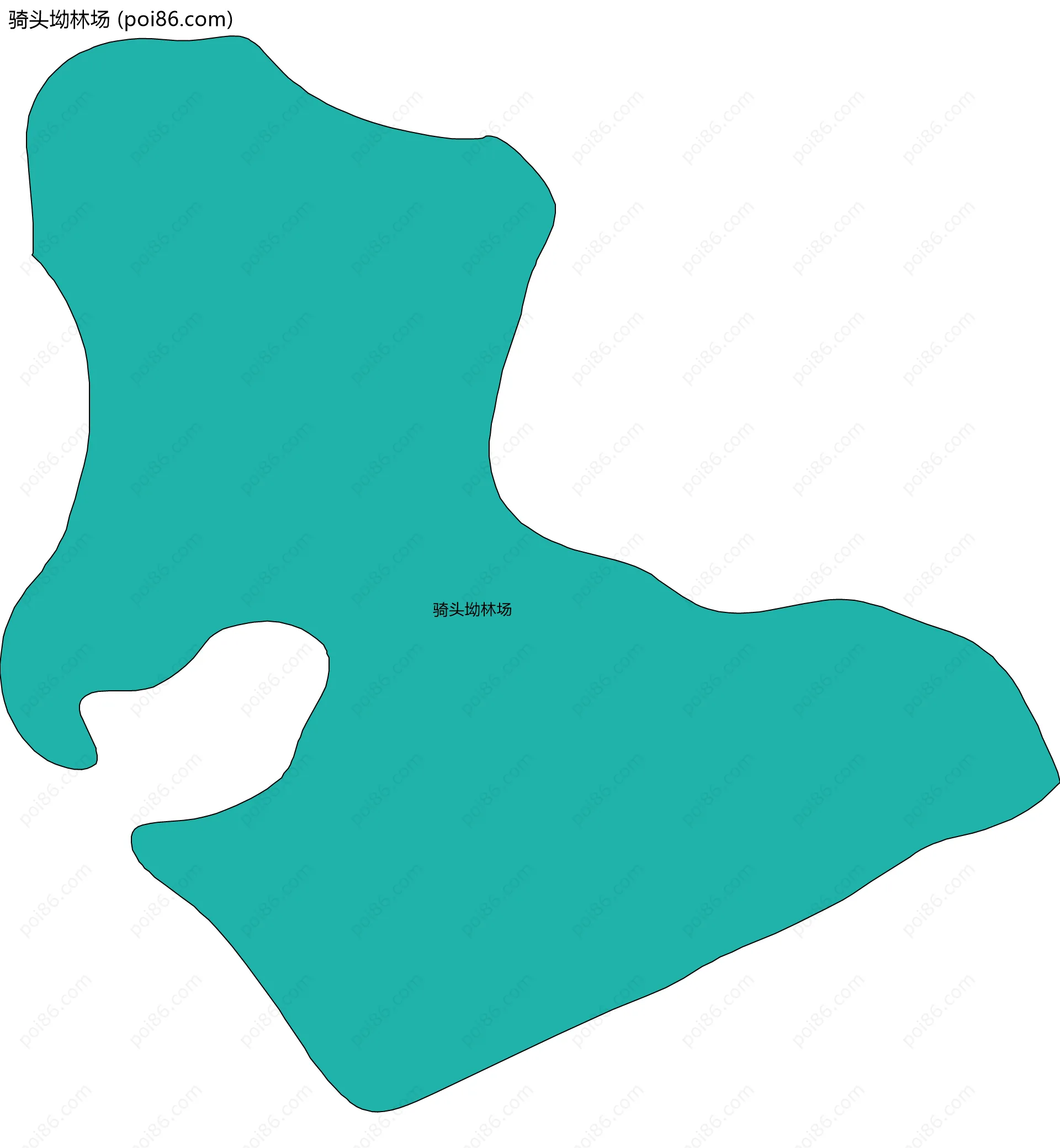 骑头坳林场边界地图