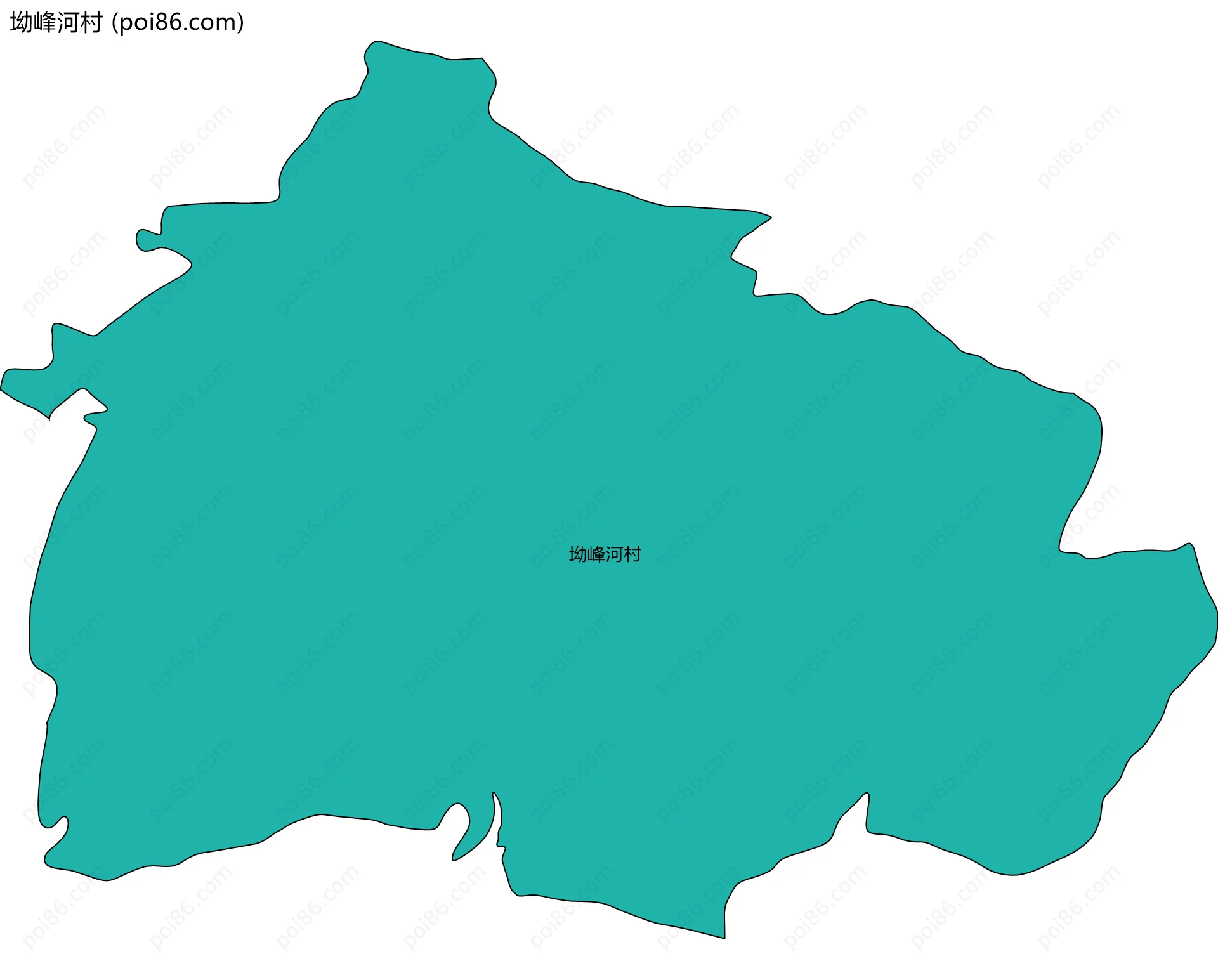 坳峰河村边界地图