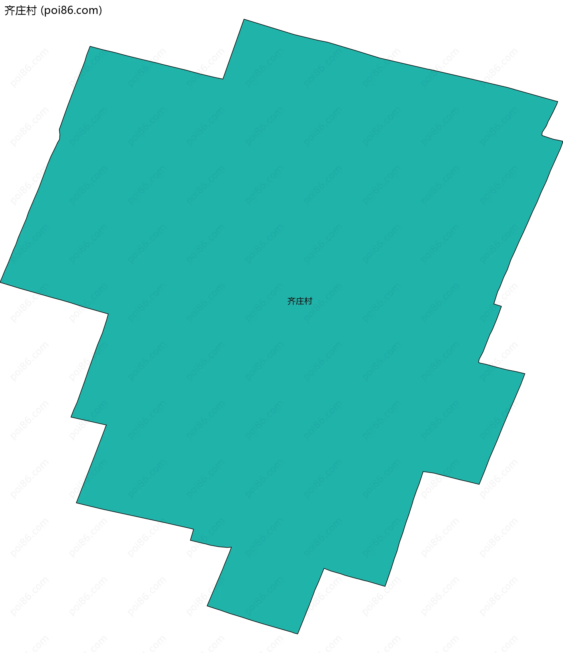 齐庄村边界地图