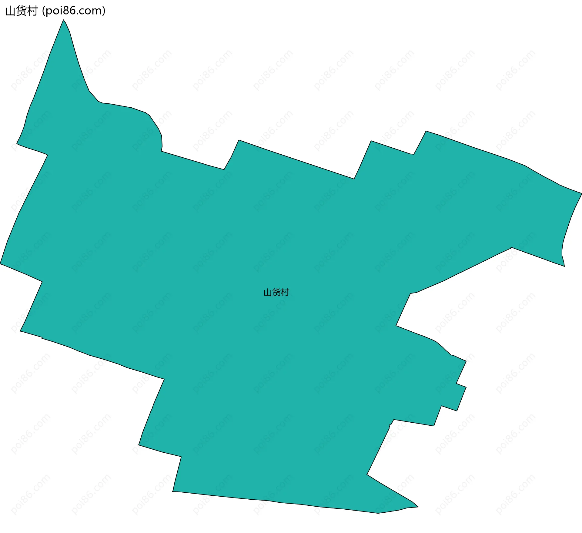 山货村边界地图