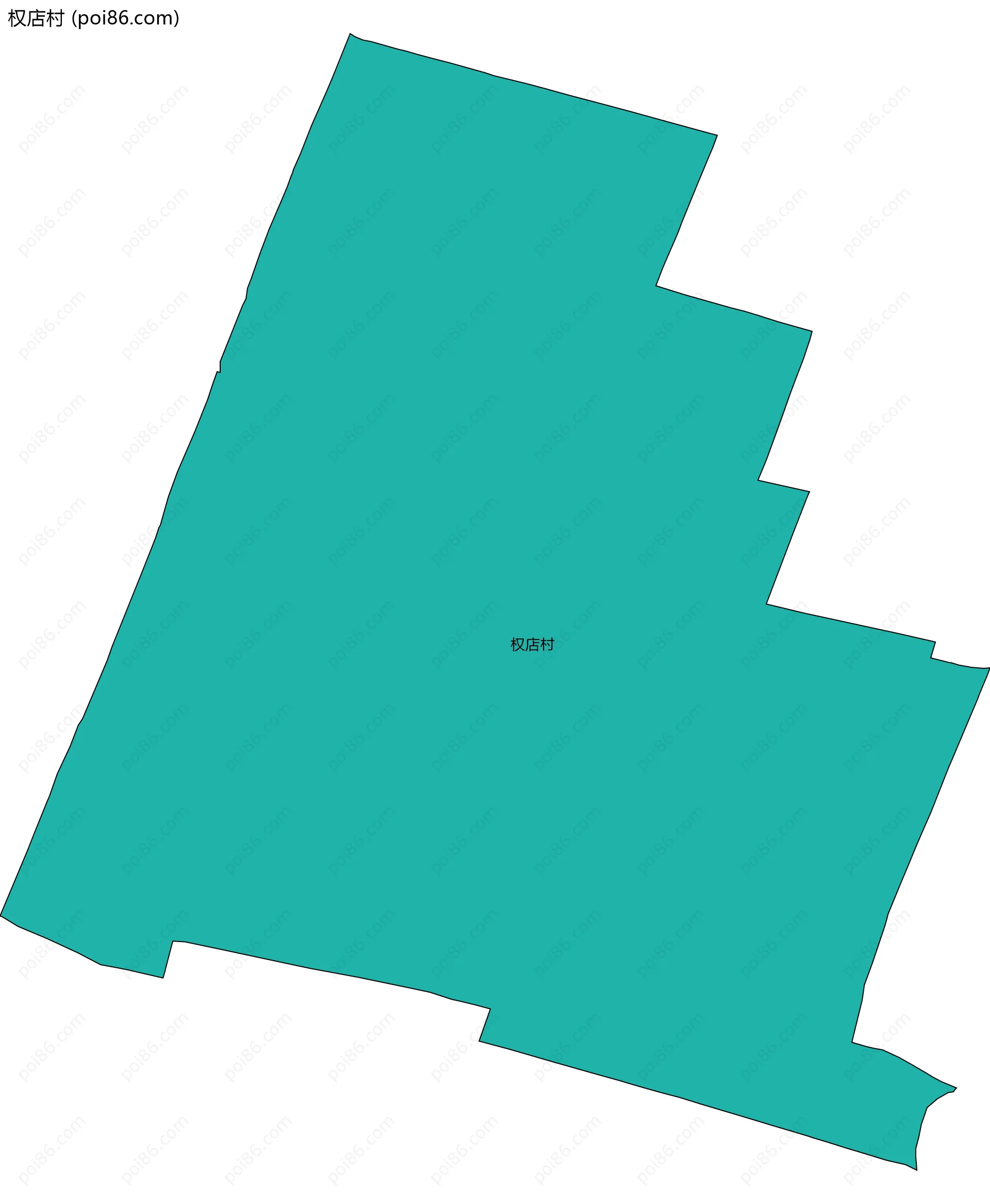 权店村边界地图