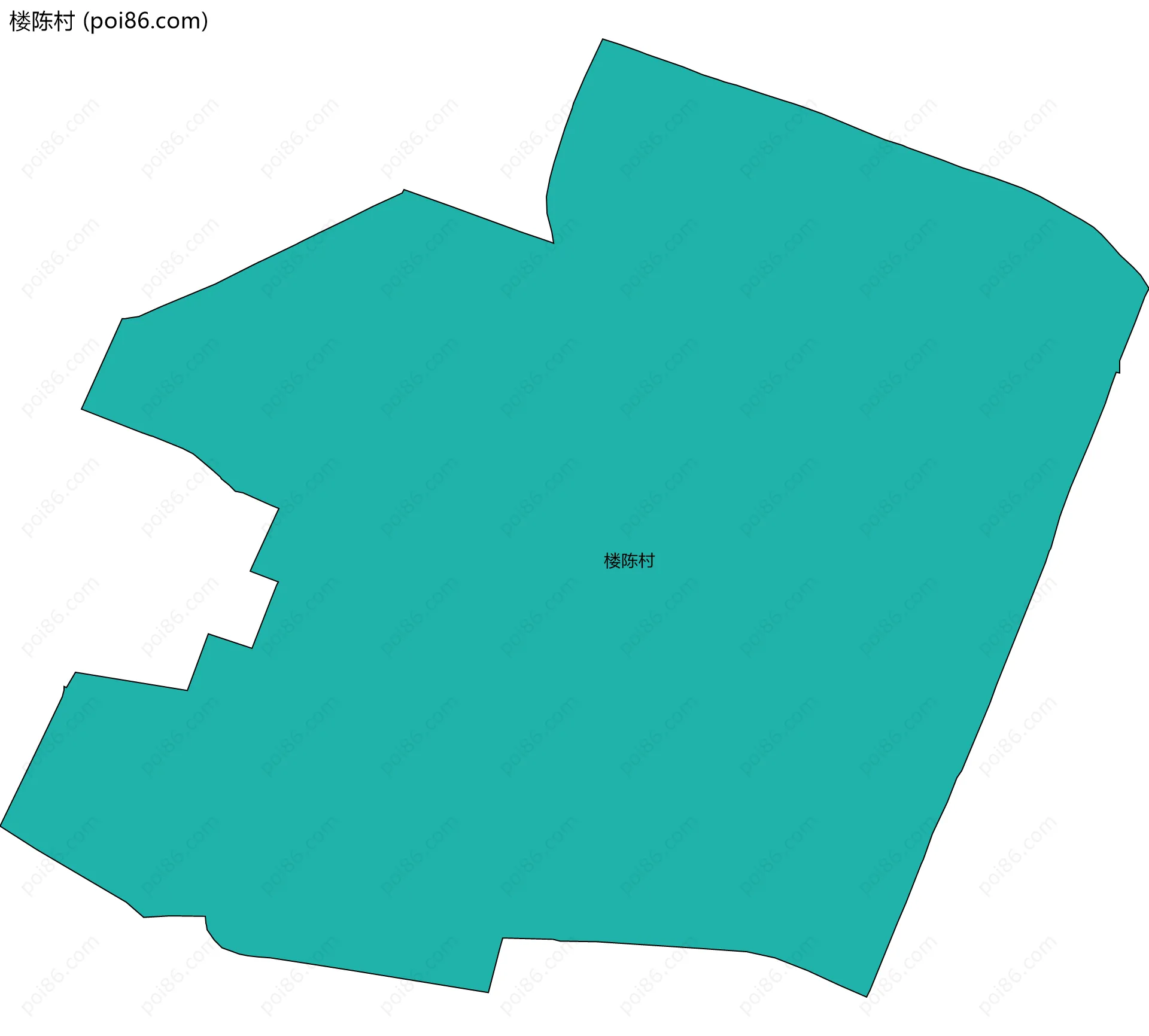 楼陈村边界地图