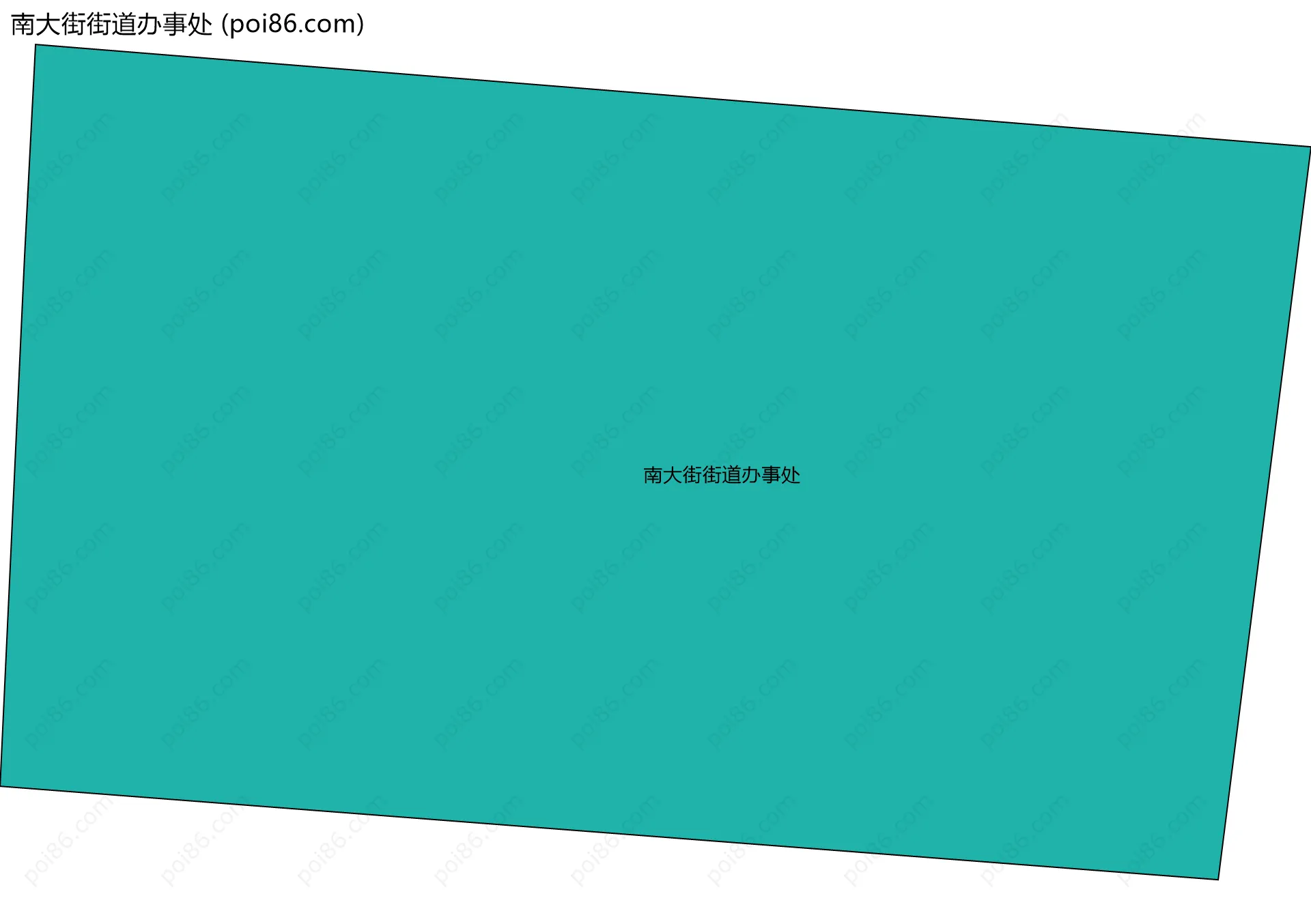 南大街街道办事处边界地图
