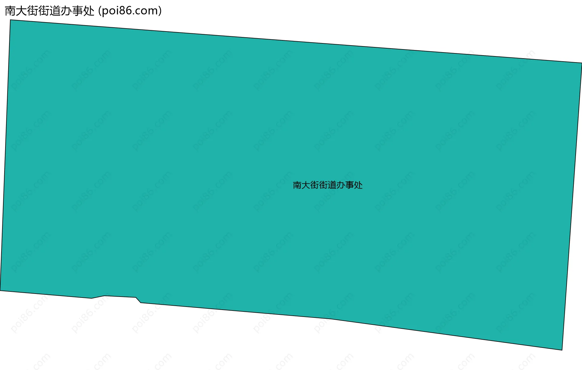 南大街街道办事处边界地图