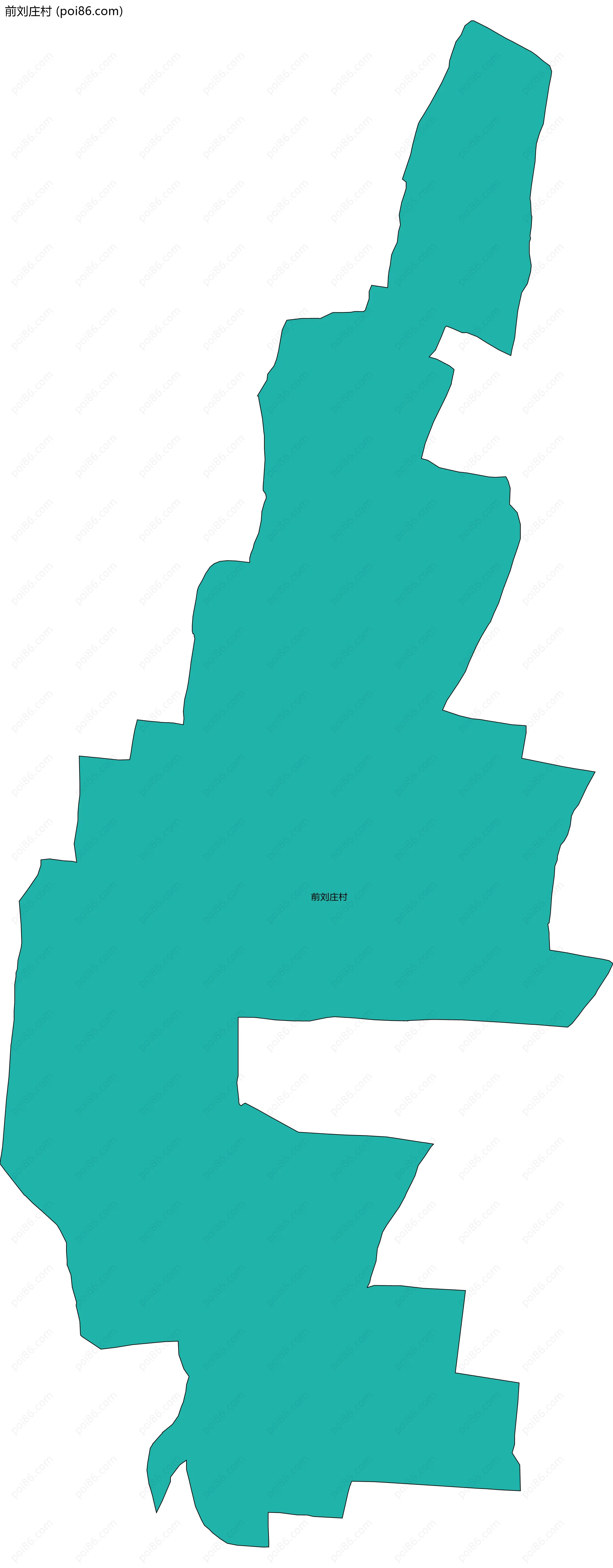 前刘庄村边界地图