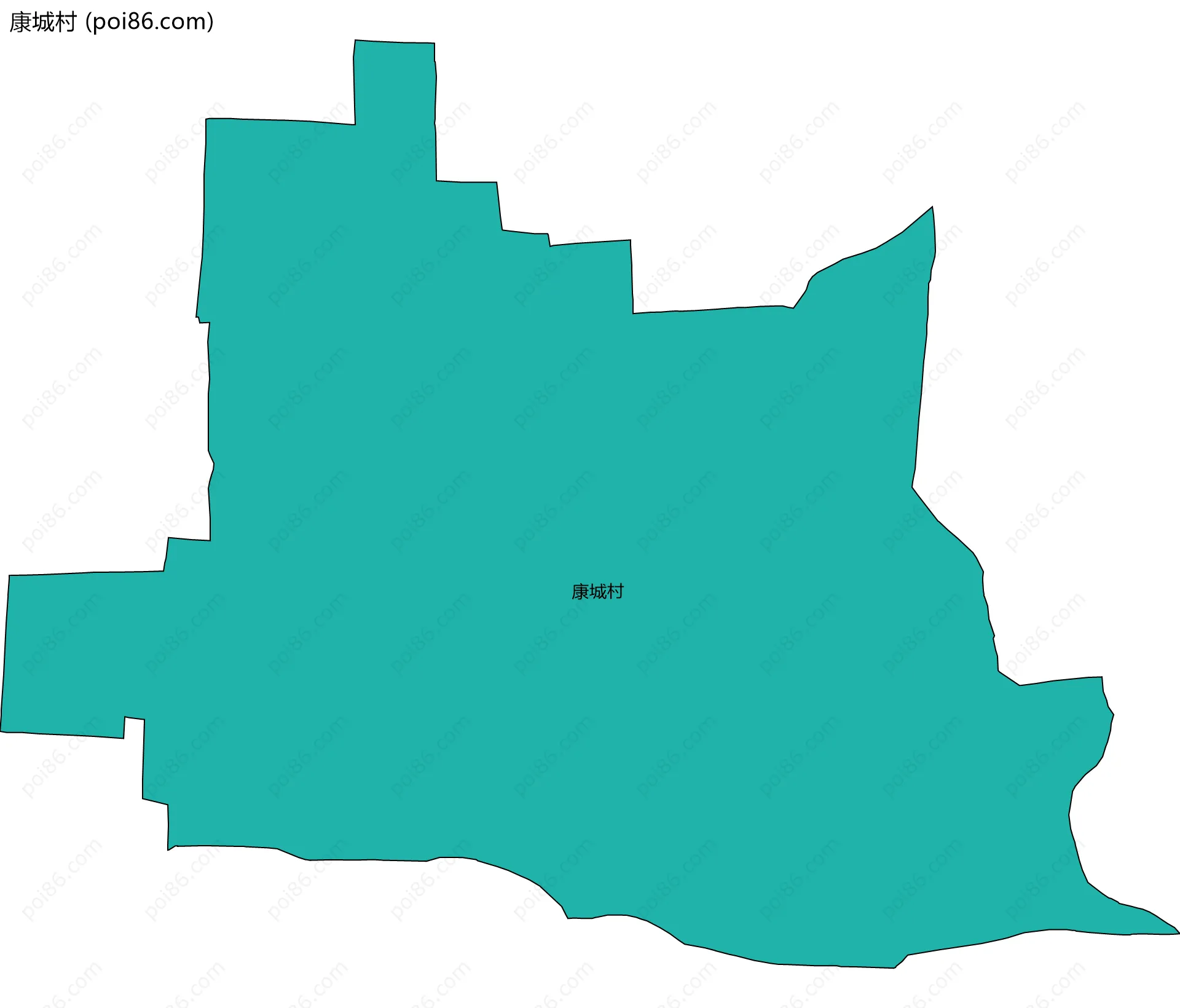 康城村边界地图
