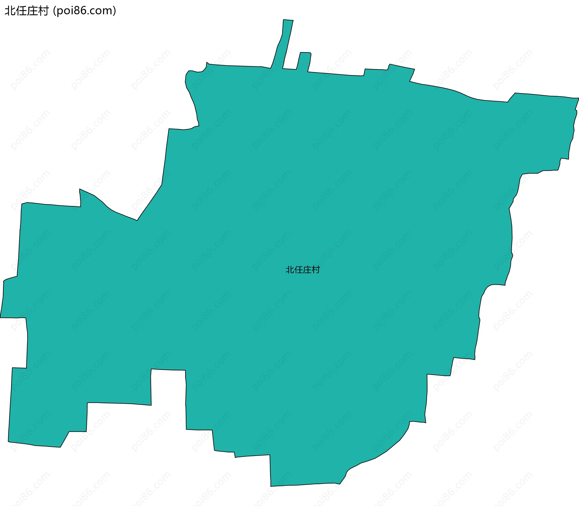 北任庄村边界地图