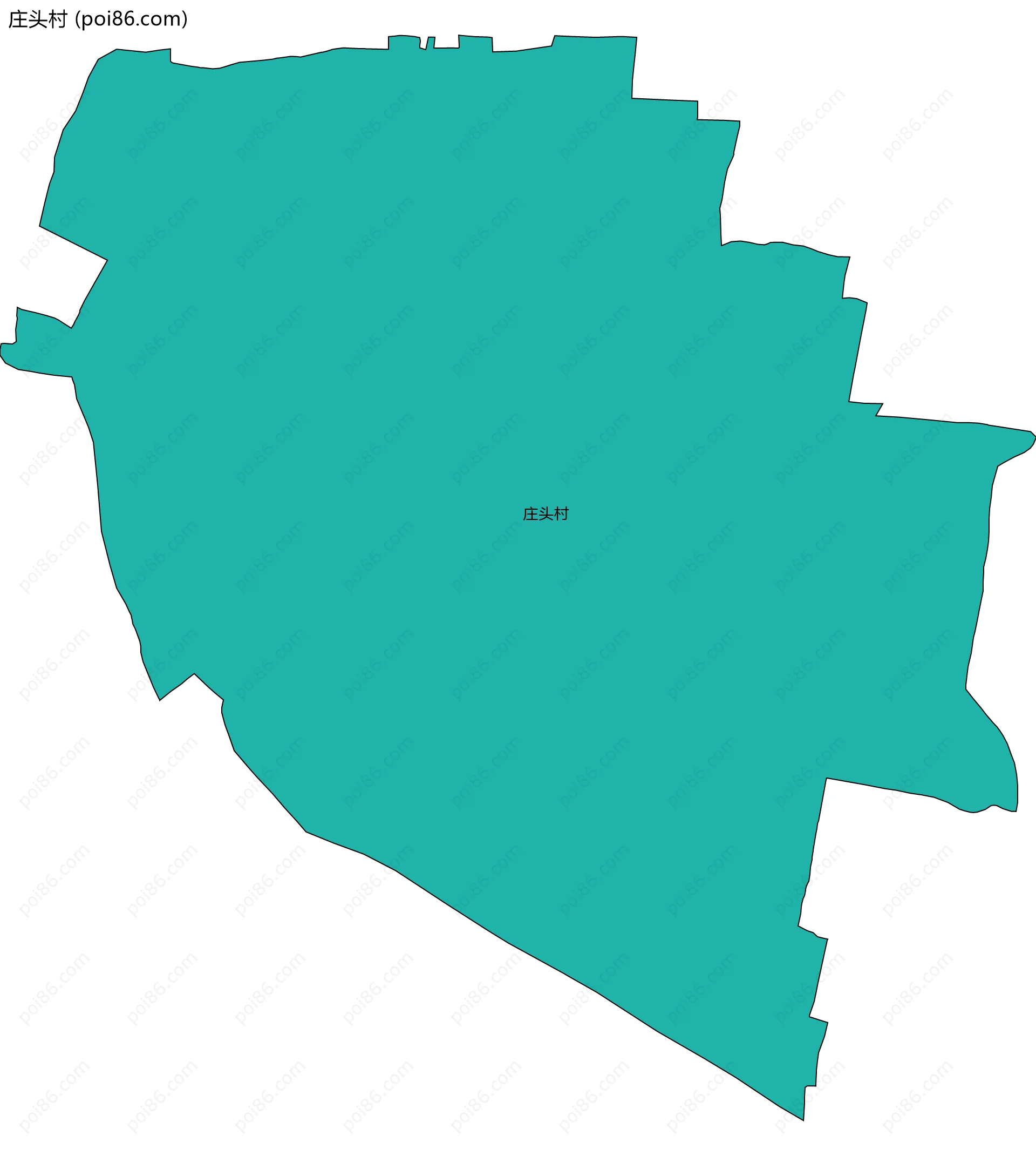 庄头村边界地图