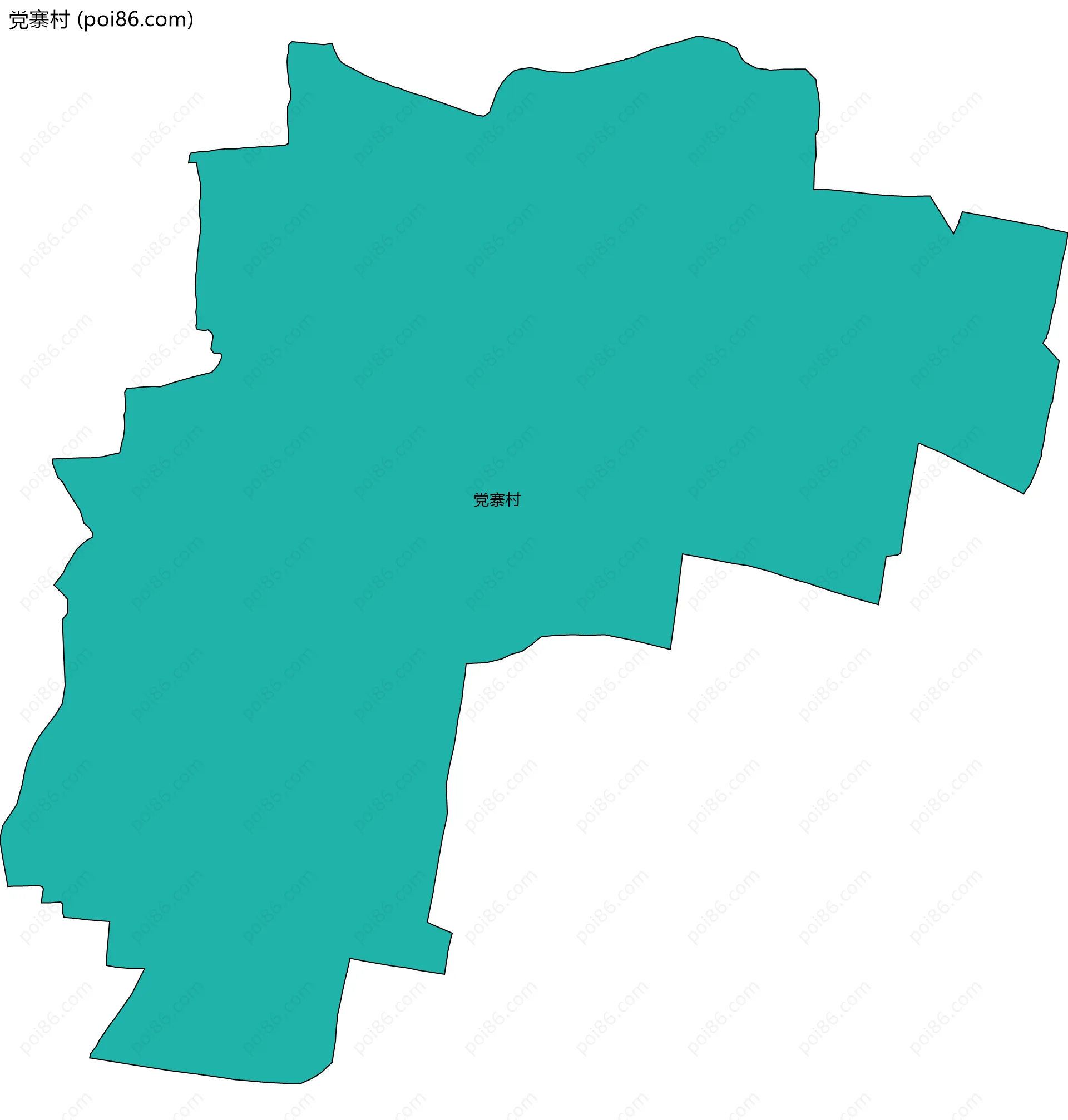 党寨村边界地图