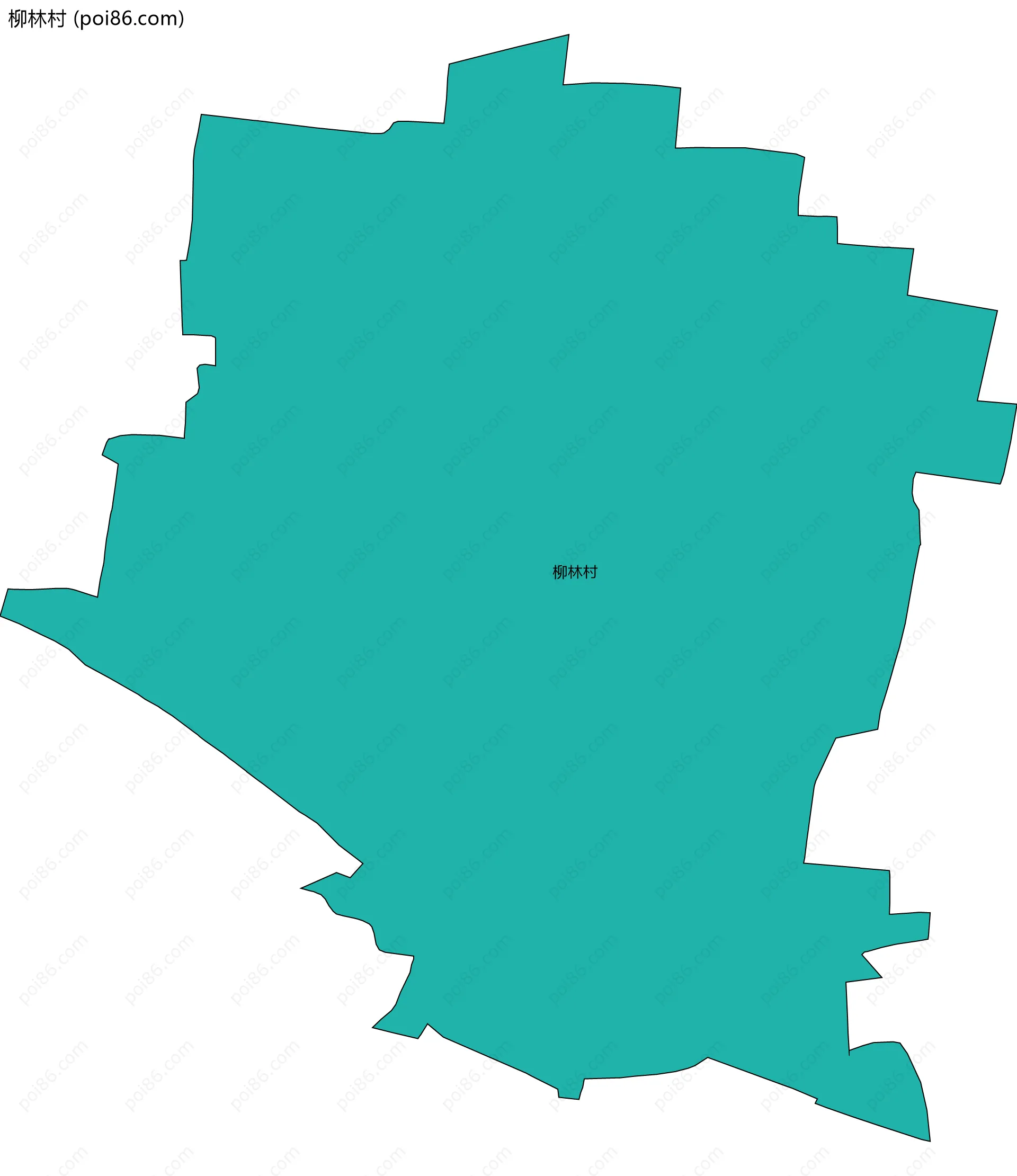 柳林村边界地图