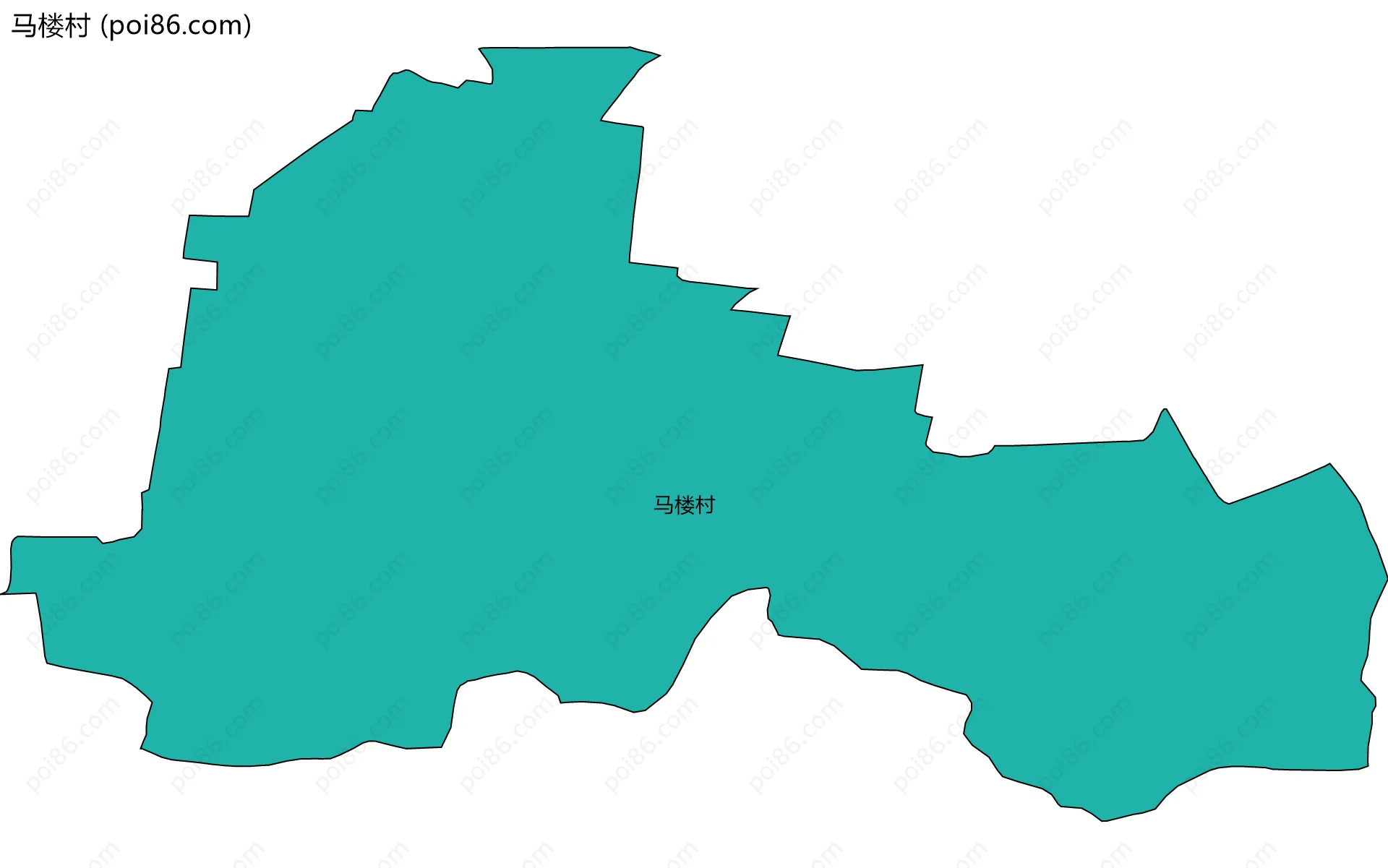 马楼村边界地图