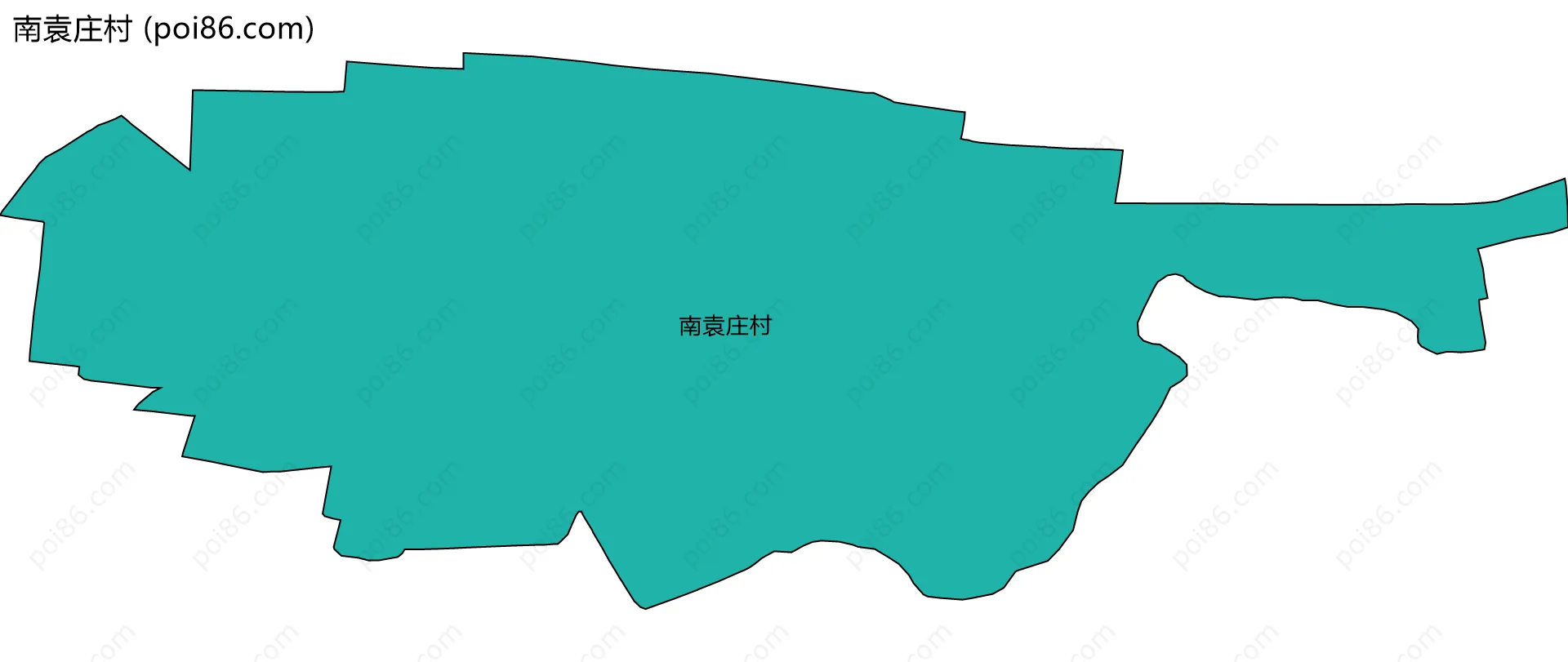 南袁庄村边界地图