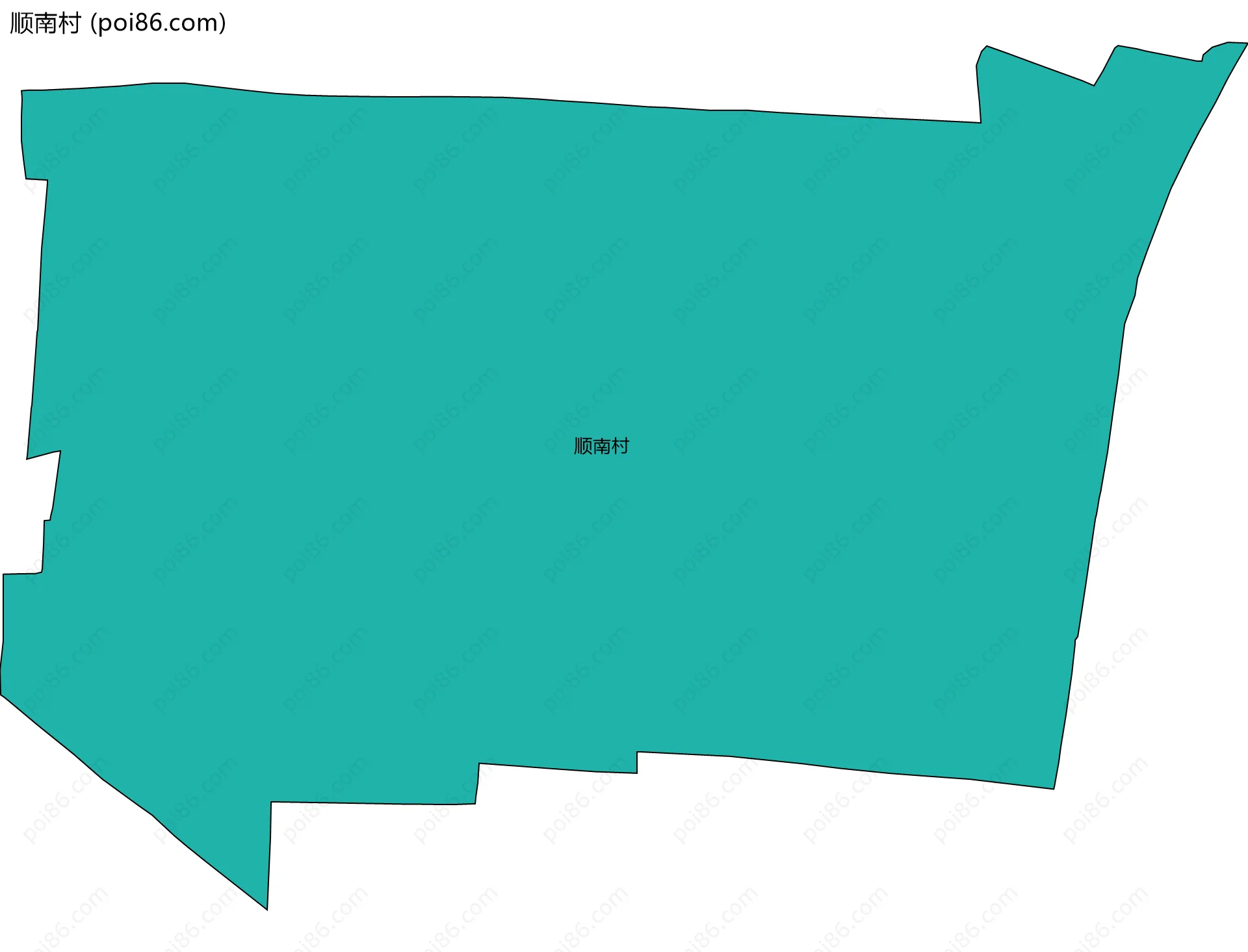 顺南村边界地图