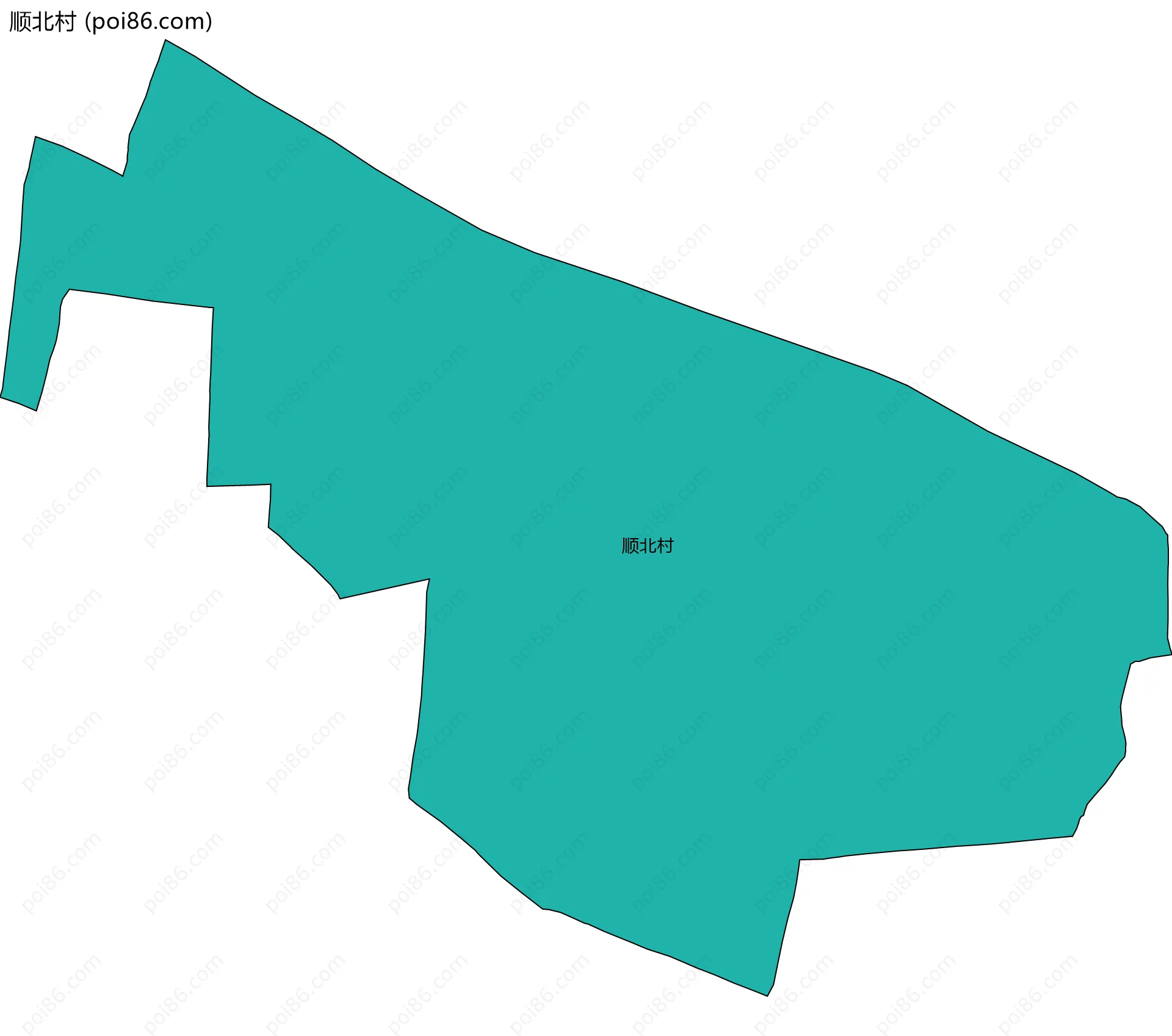 顺北村边界地图