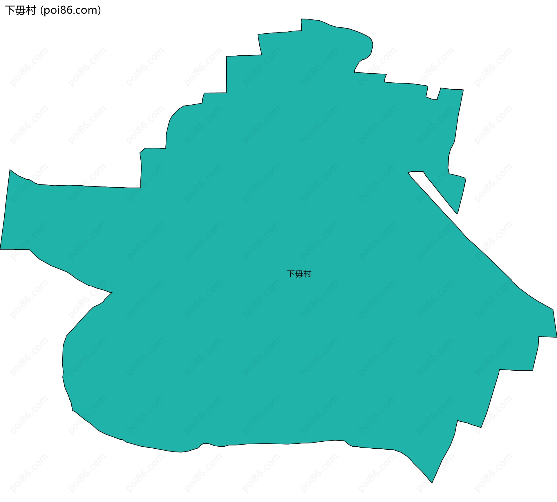 下毋村边界地图