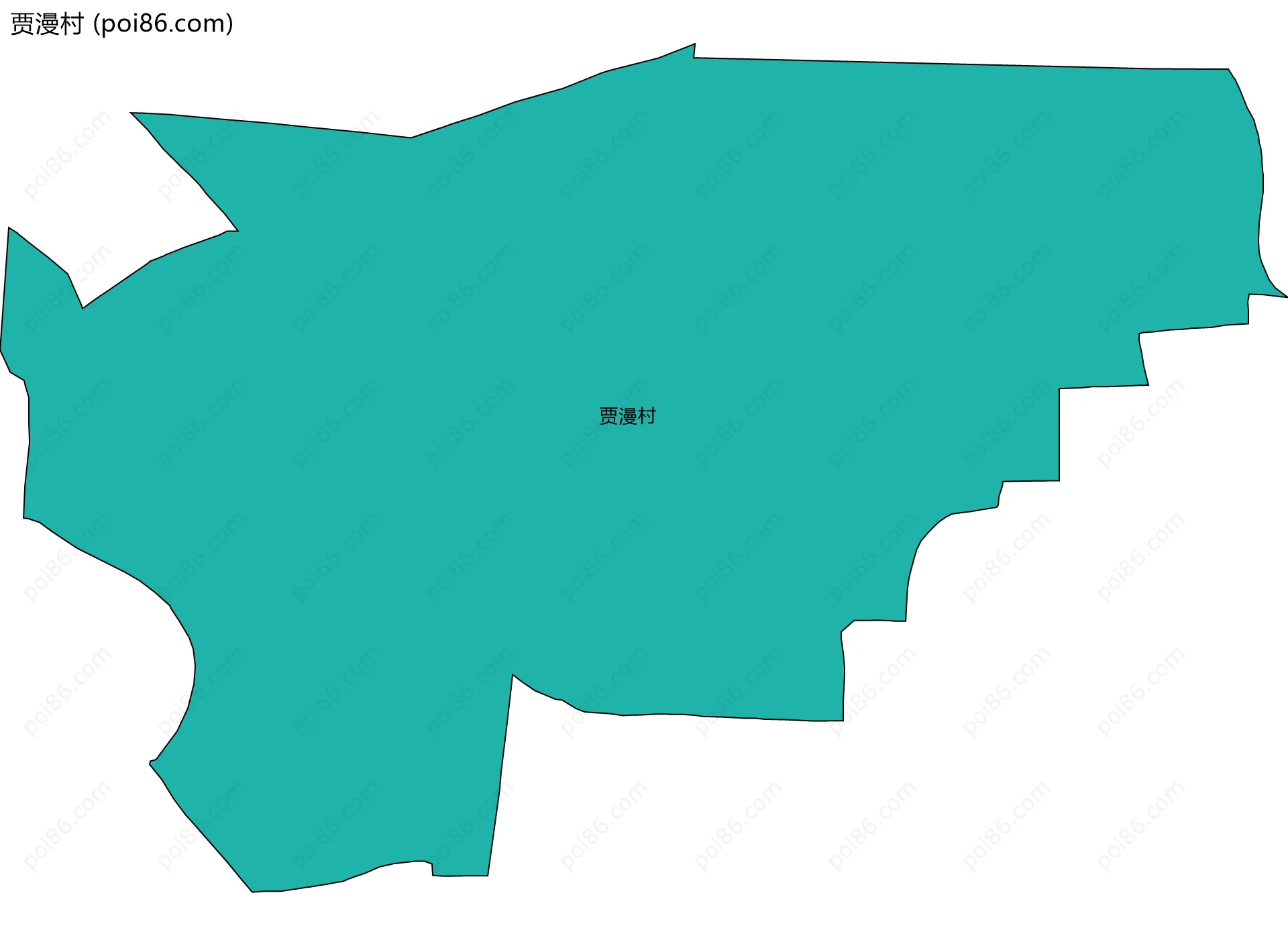 贾漫村边界地图