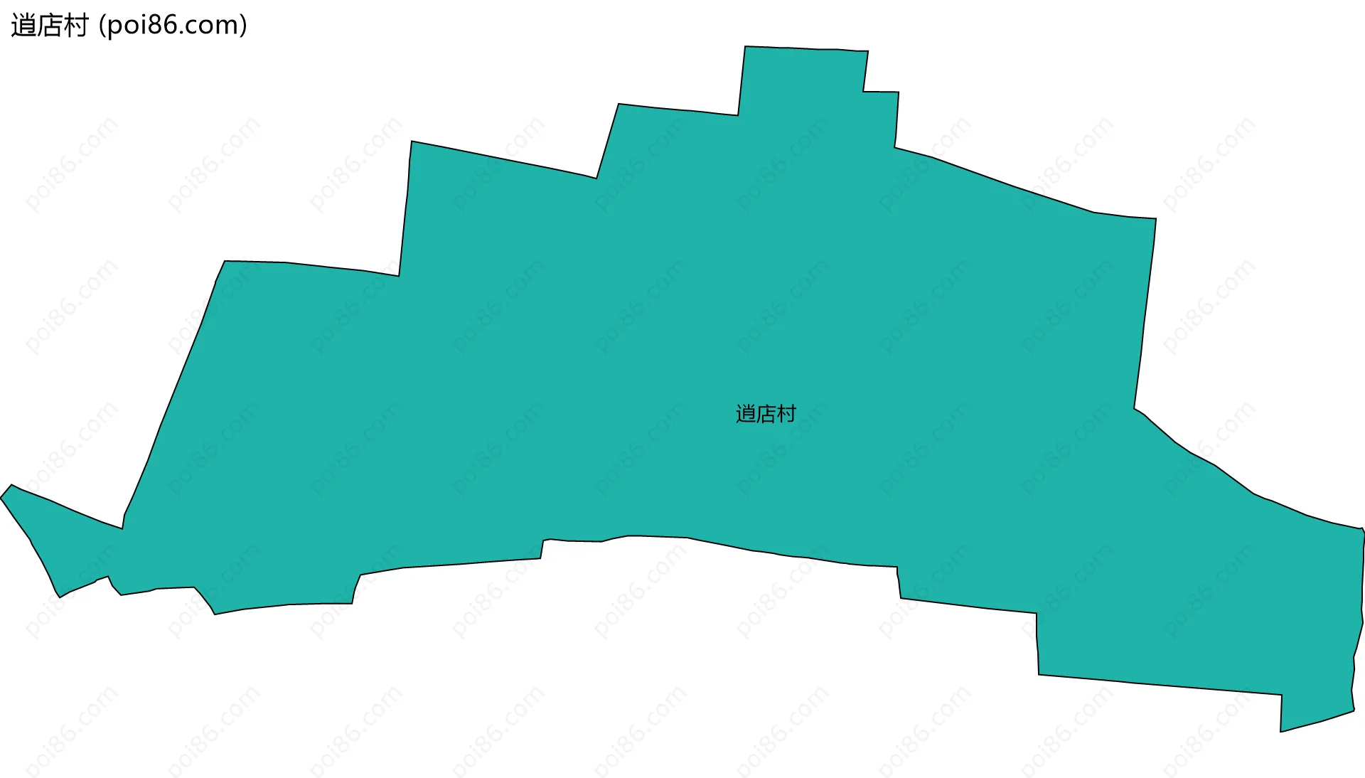 逍店村边界地图