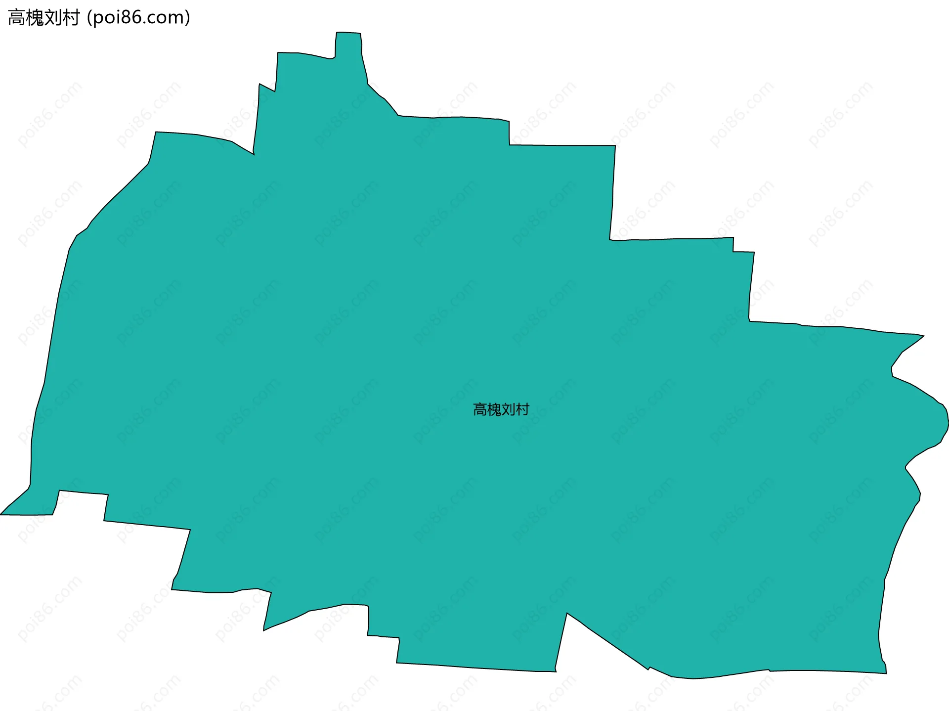 高槐刘村边界地图