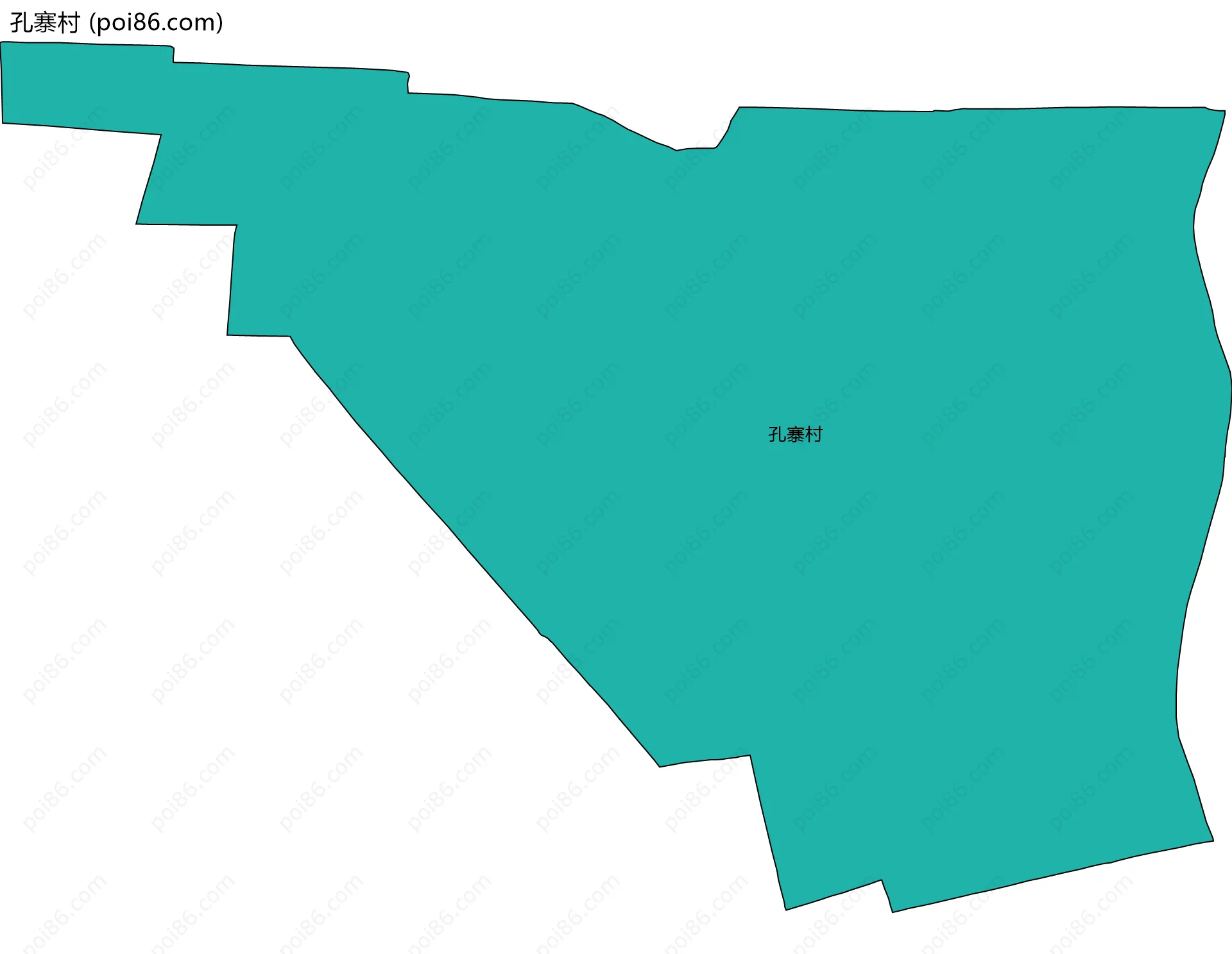 孔寨村边界地图