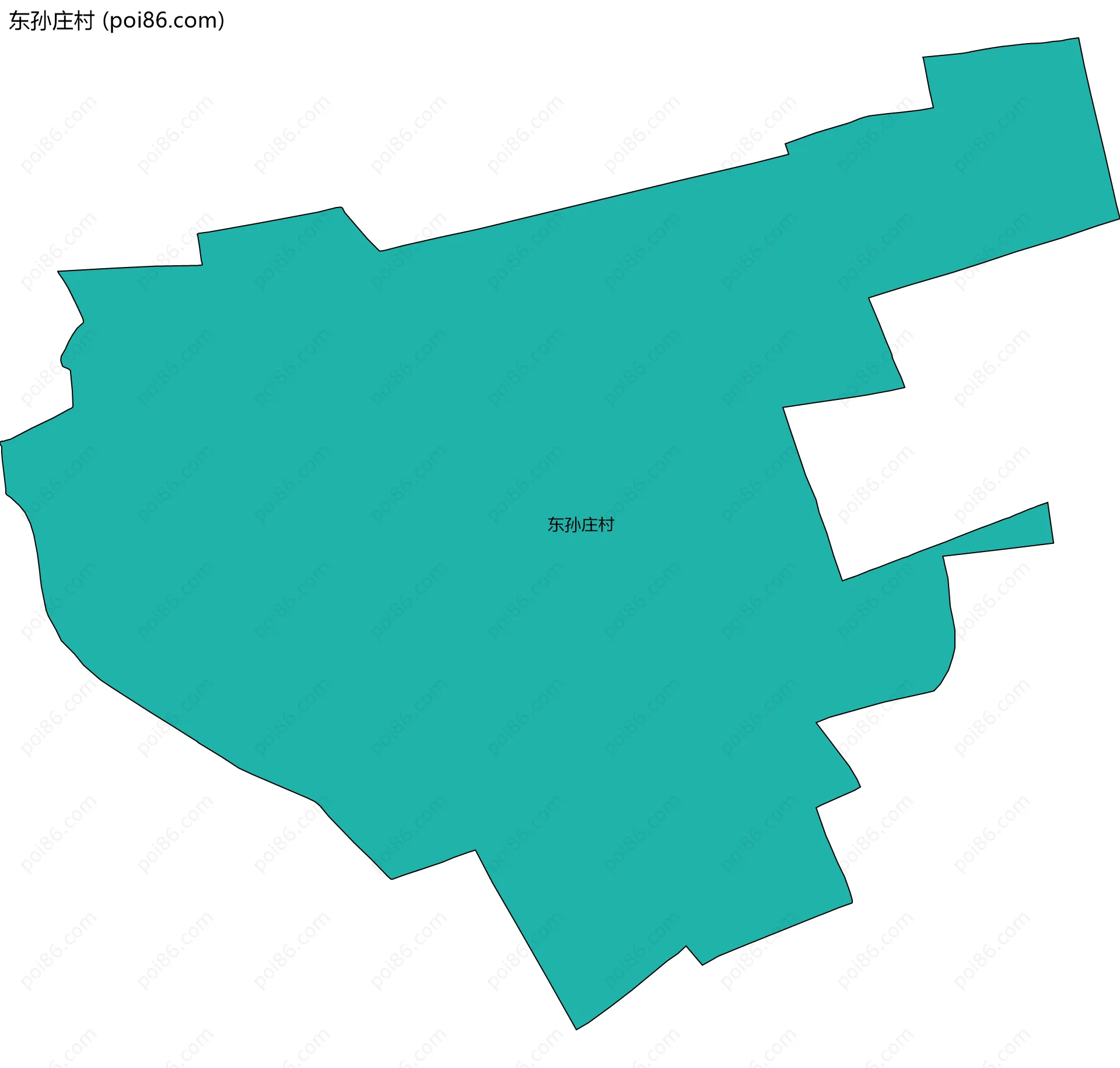 东孙庄村边界地图