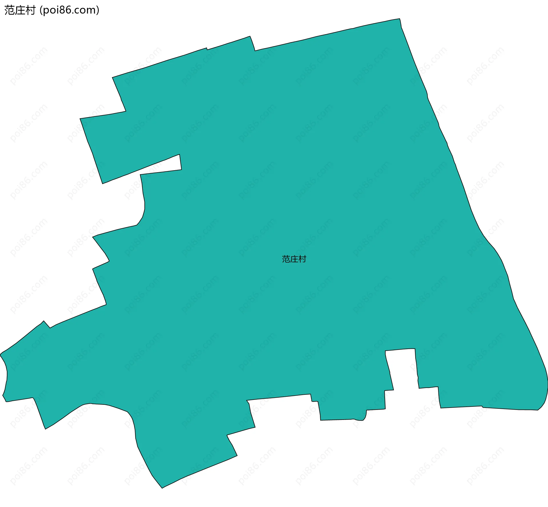 范庄村边界地图