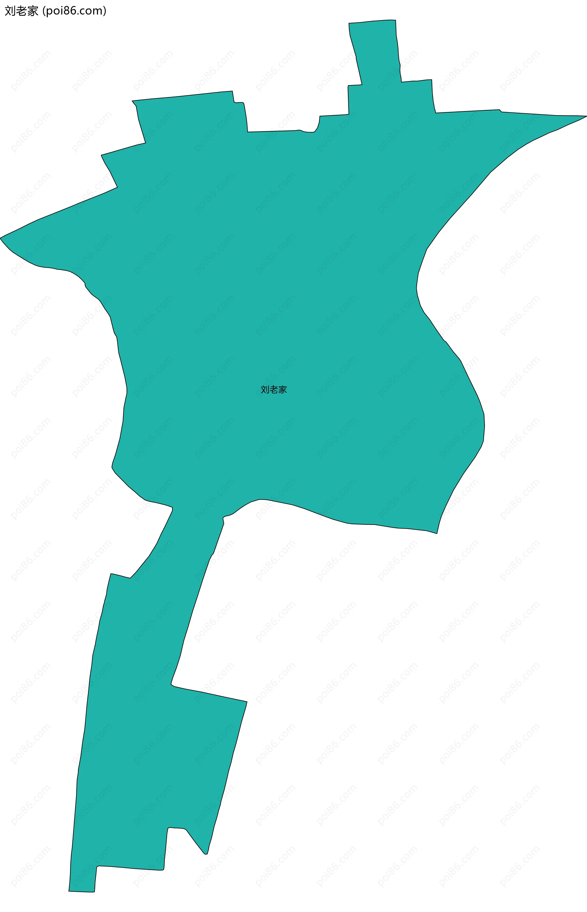 刘老家边界地图